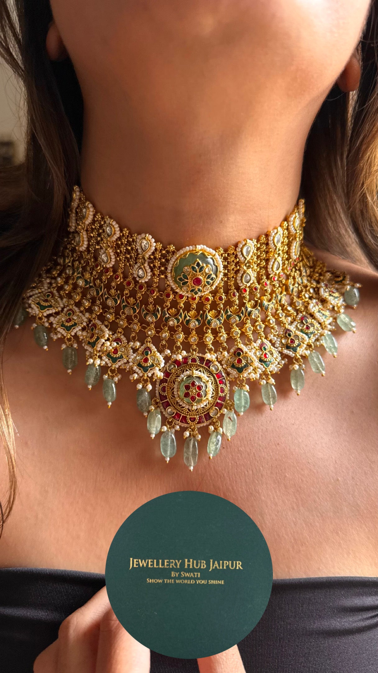 Heritage Ranisa inspired bridal asia handmade Necklace