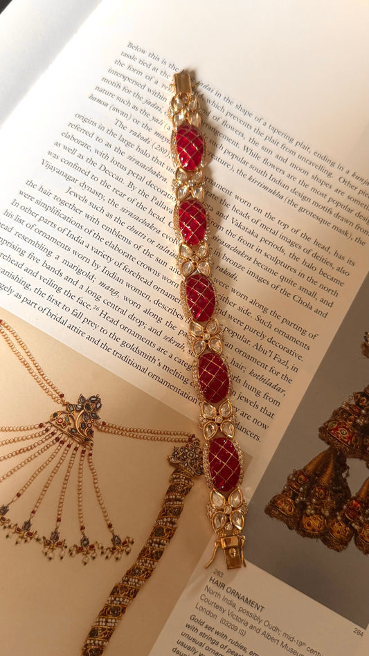 Rani pink katdana moissanite bracelet