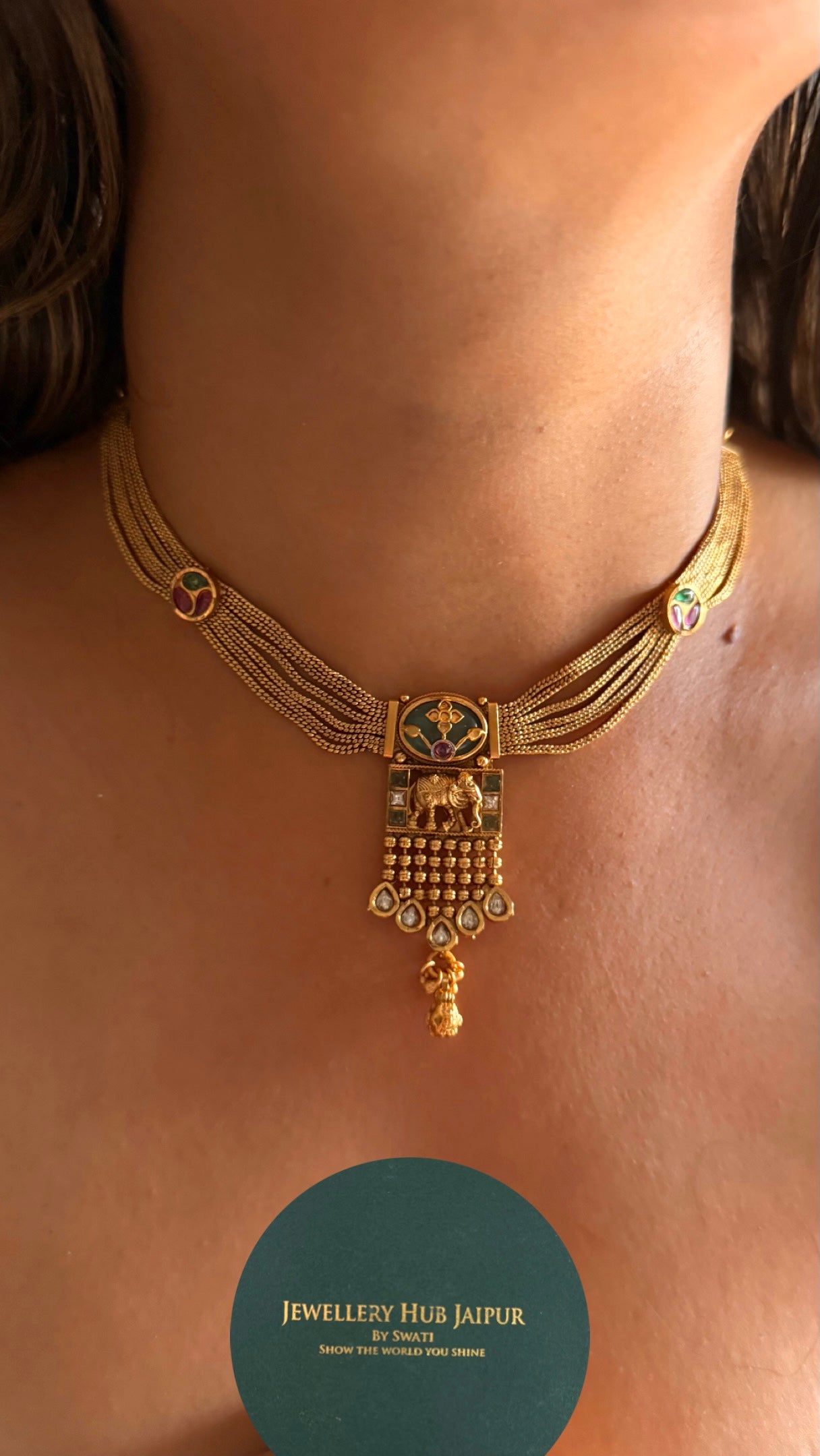 Gaj designer minimalist collar Necklace