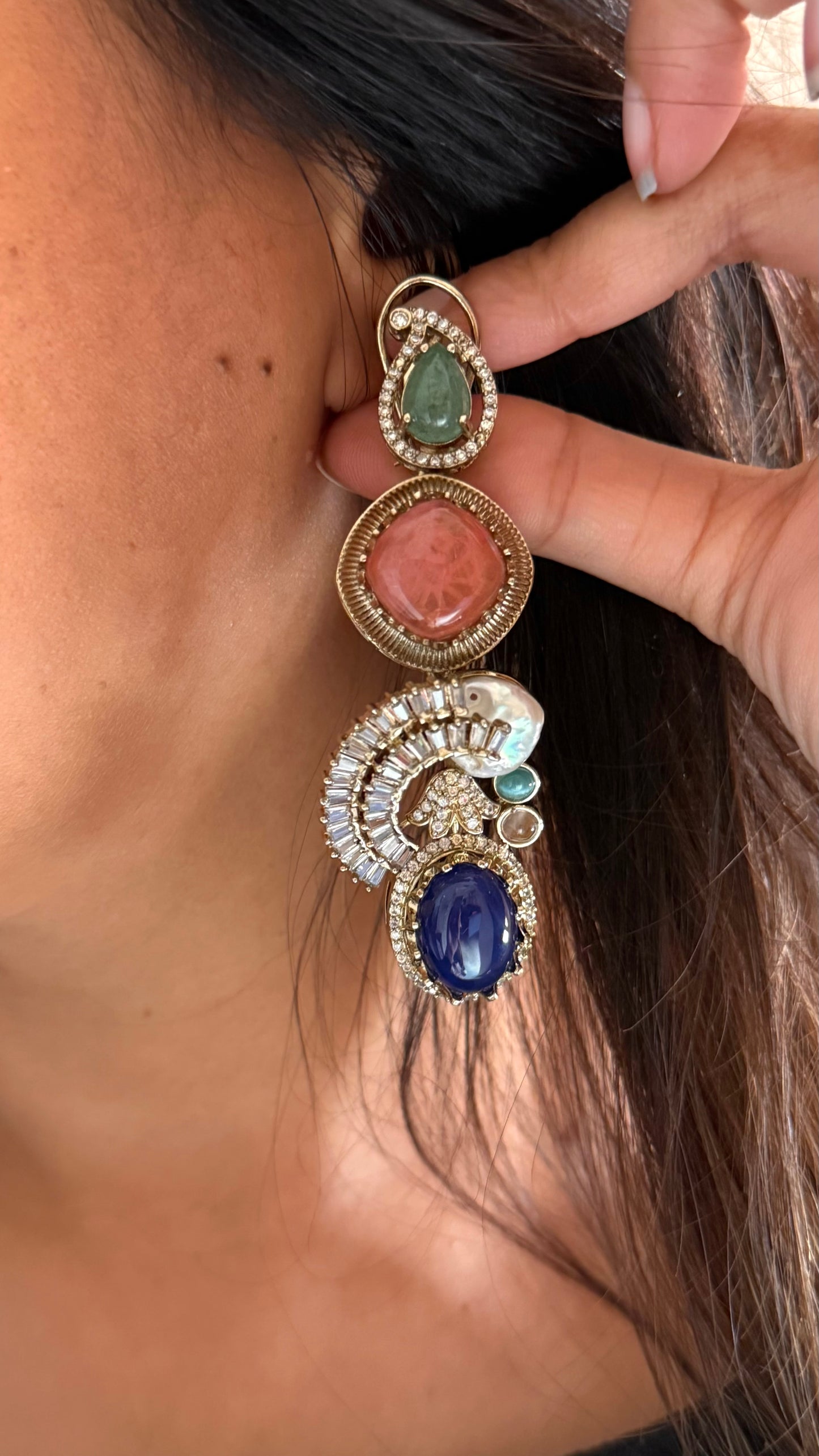 Sabya inspired with cocktail Earrings