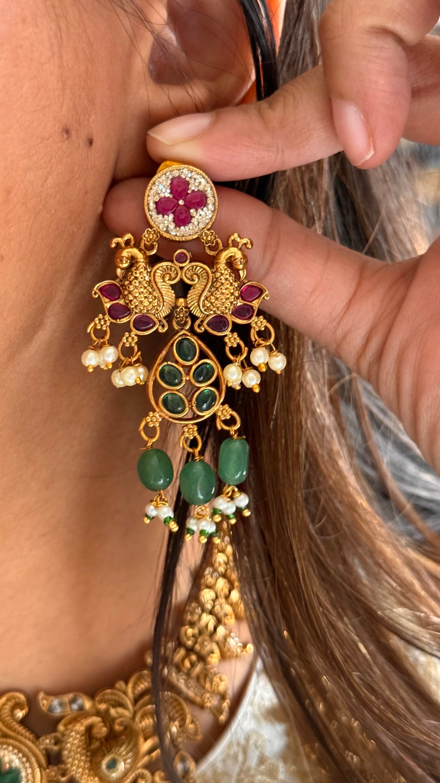 temple duo necklace set