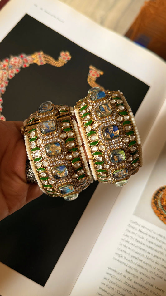 Sapphire Heritage meenakari bangles