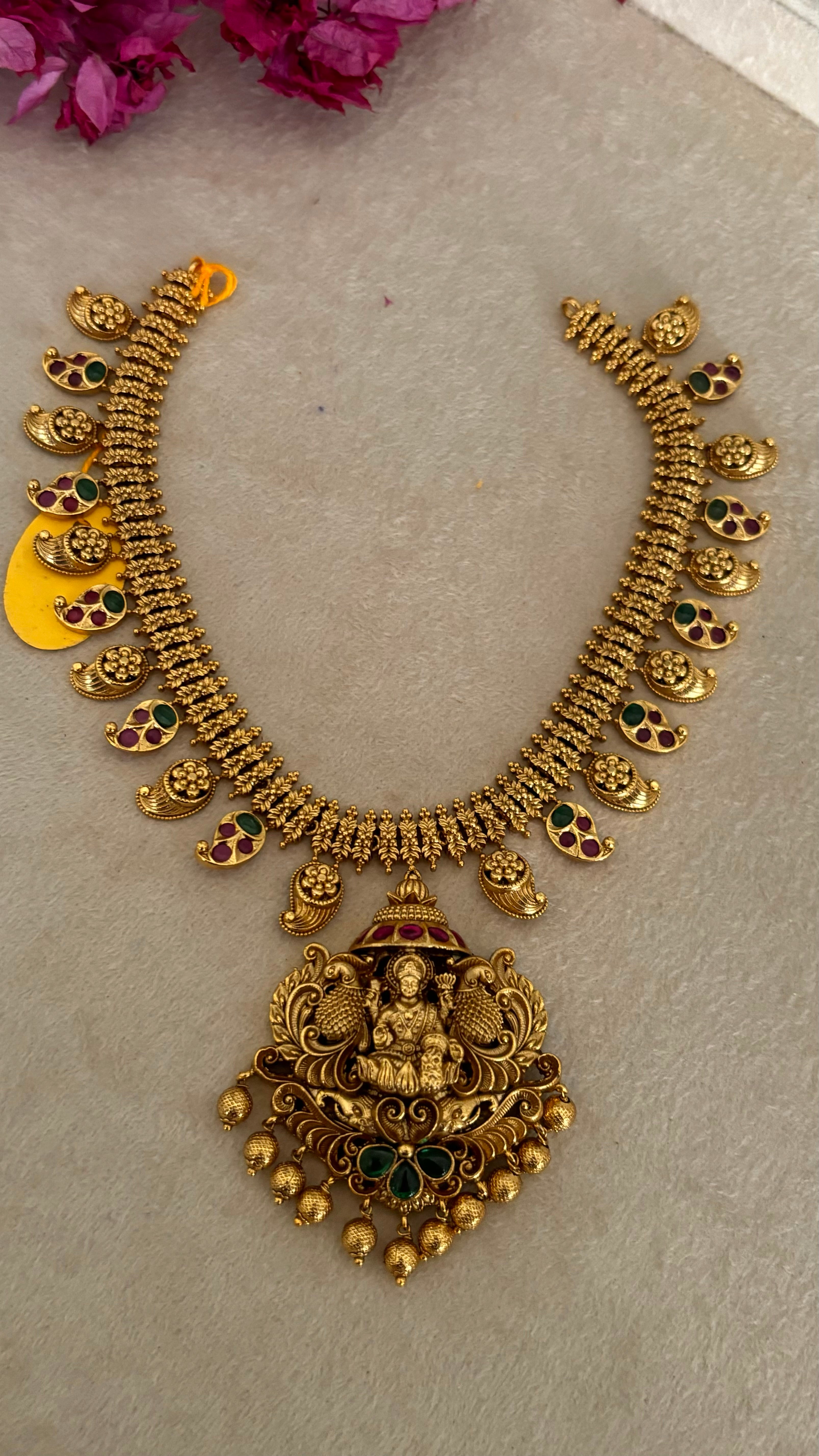 Temple jewellery with earrings