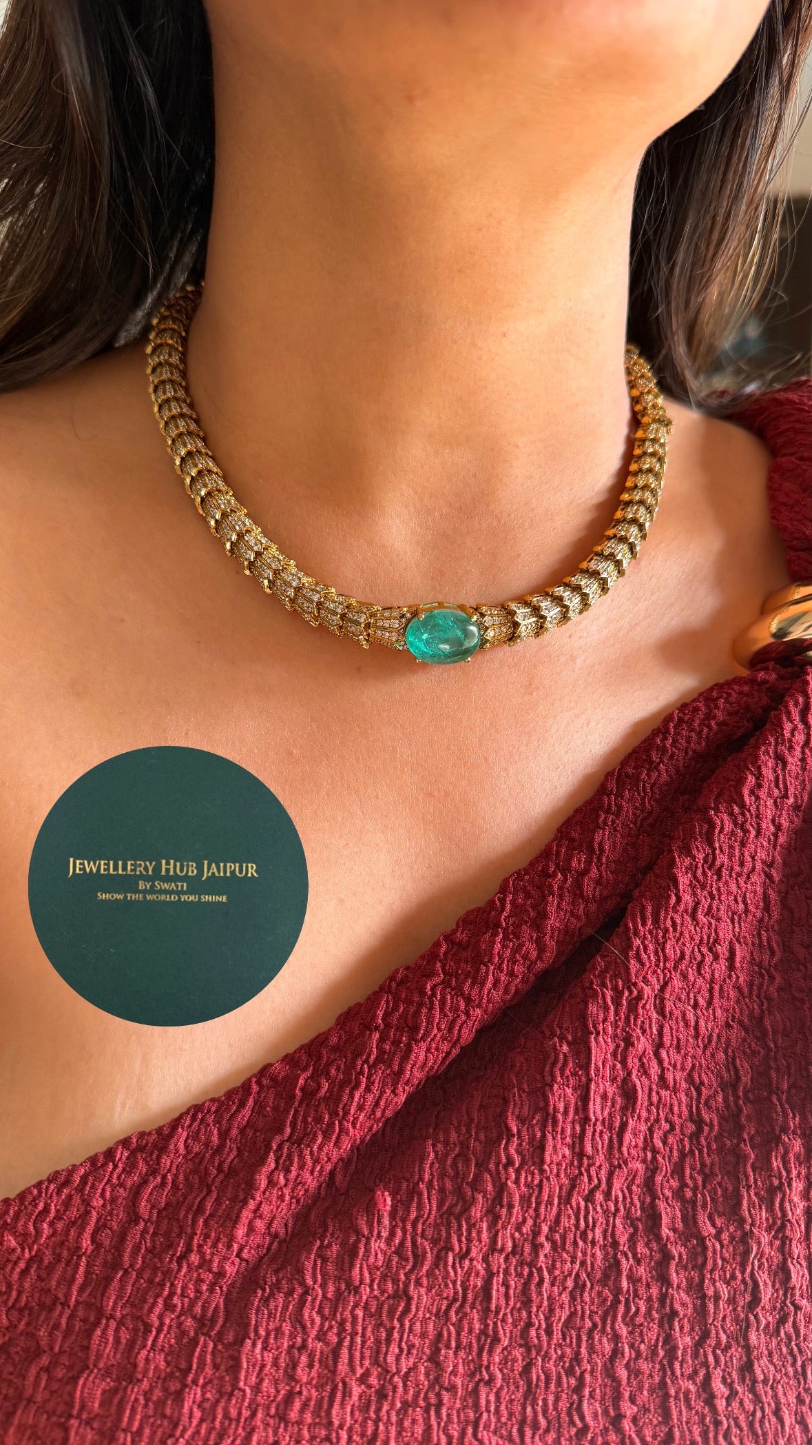 Mint cartier inspired necklace set