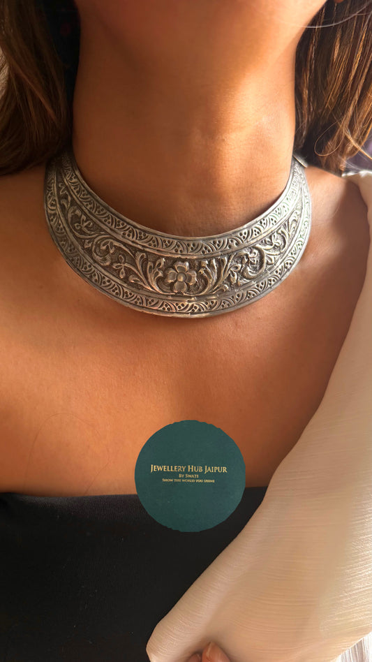 Vintage Tribal Engraved Choker