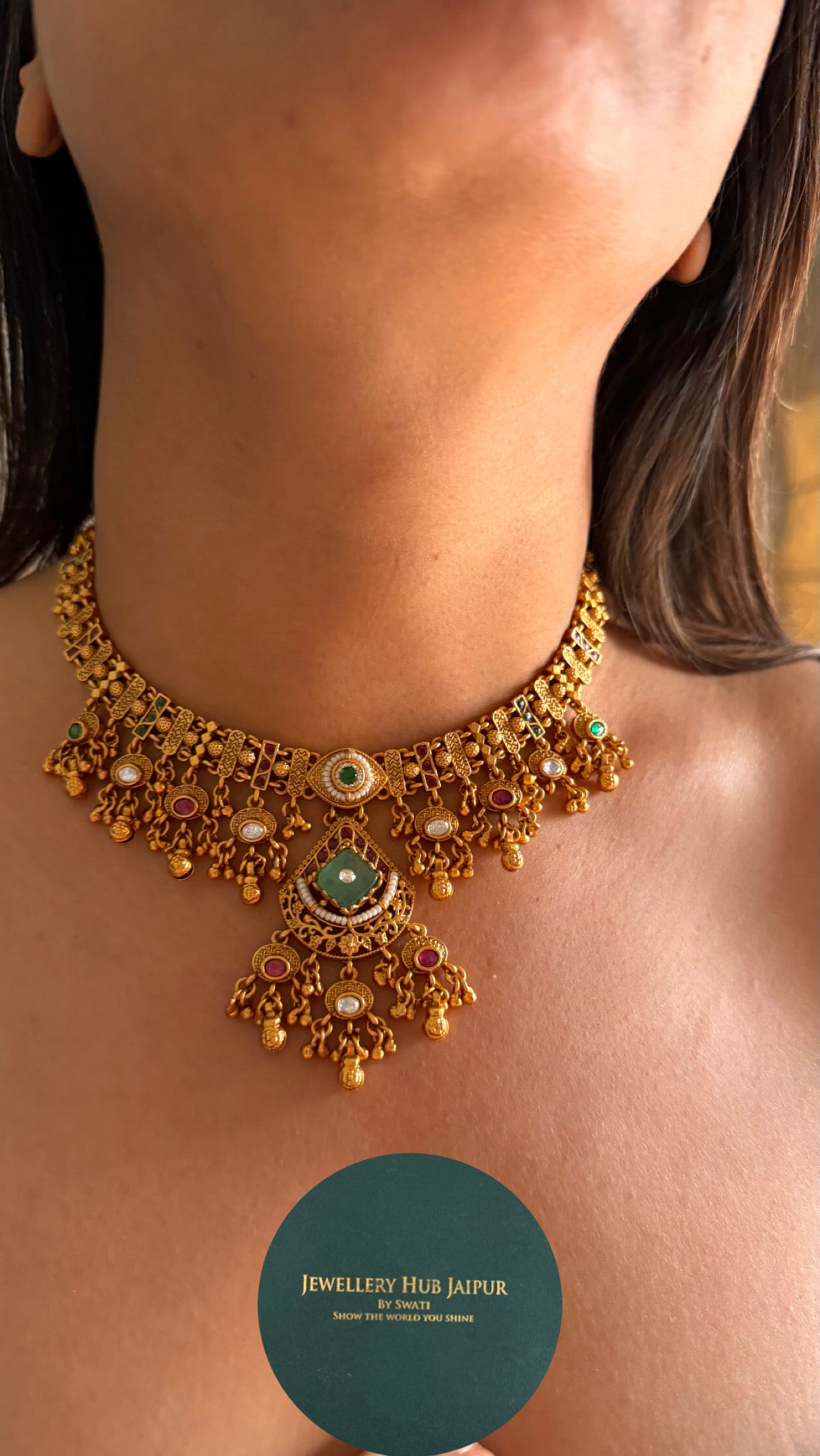 Minimalist rajwada necklace