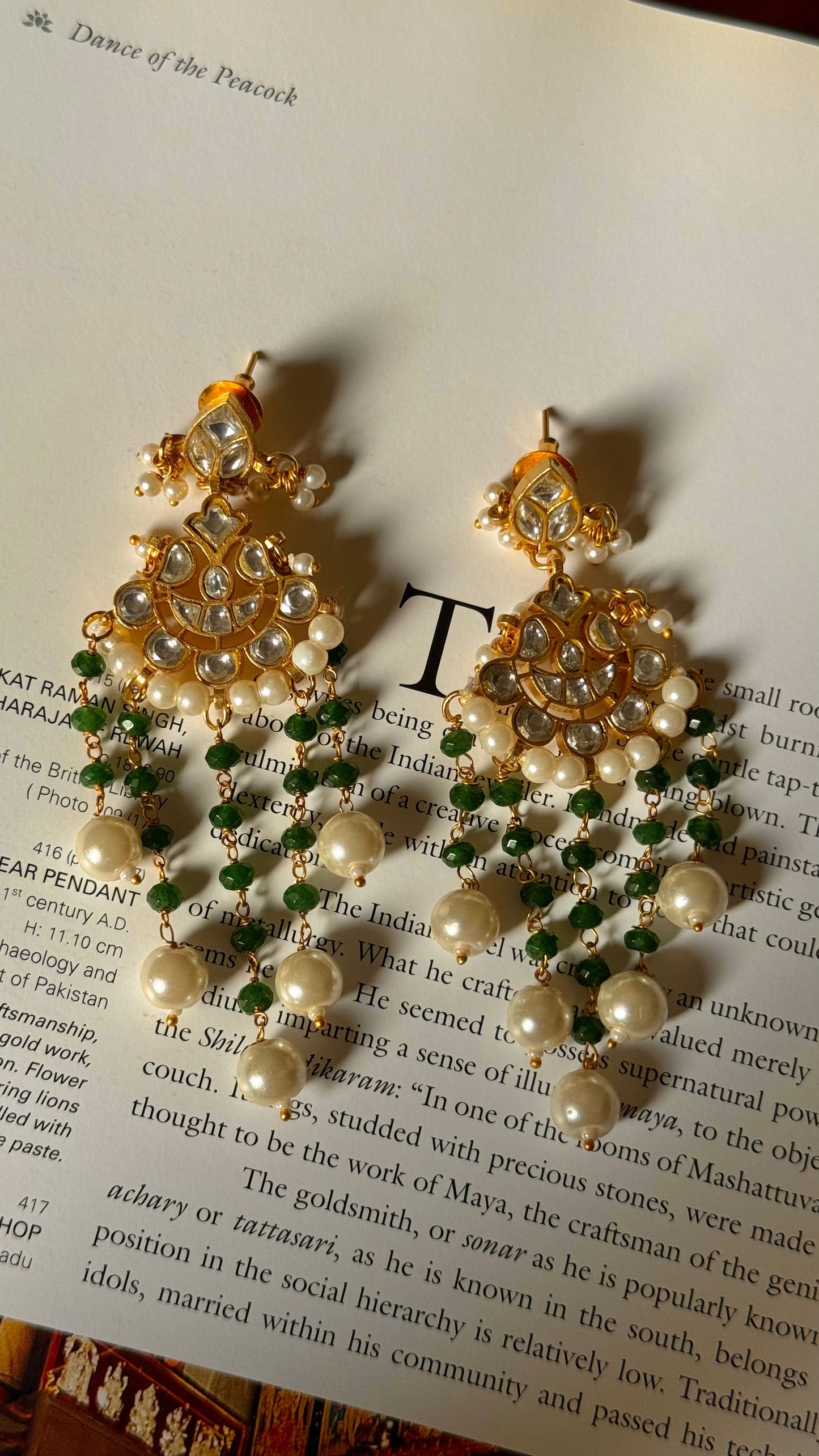 Paachi kundan earrings