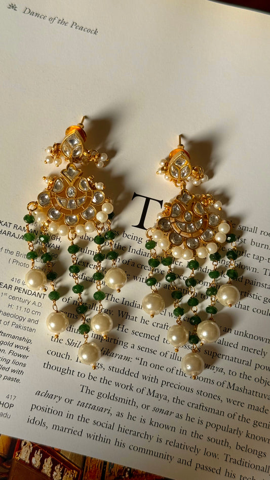 Paachi kundan earrings