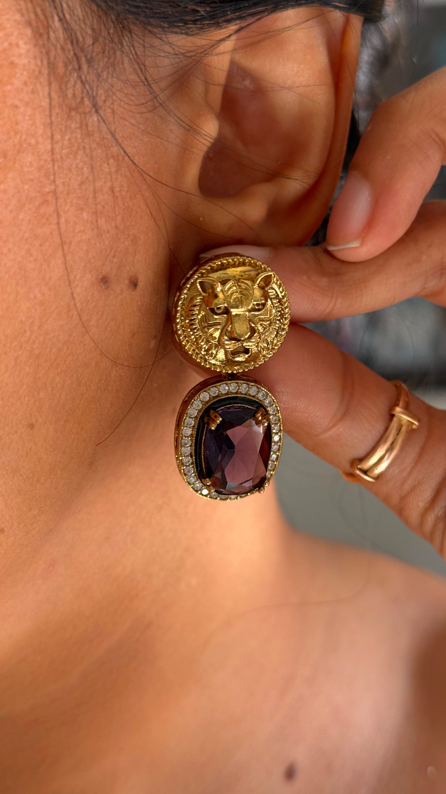 Sabyasachi inspired Tanzanite Danglers