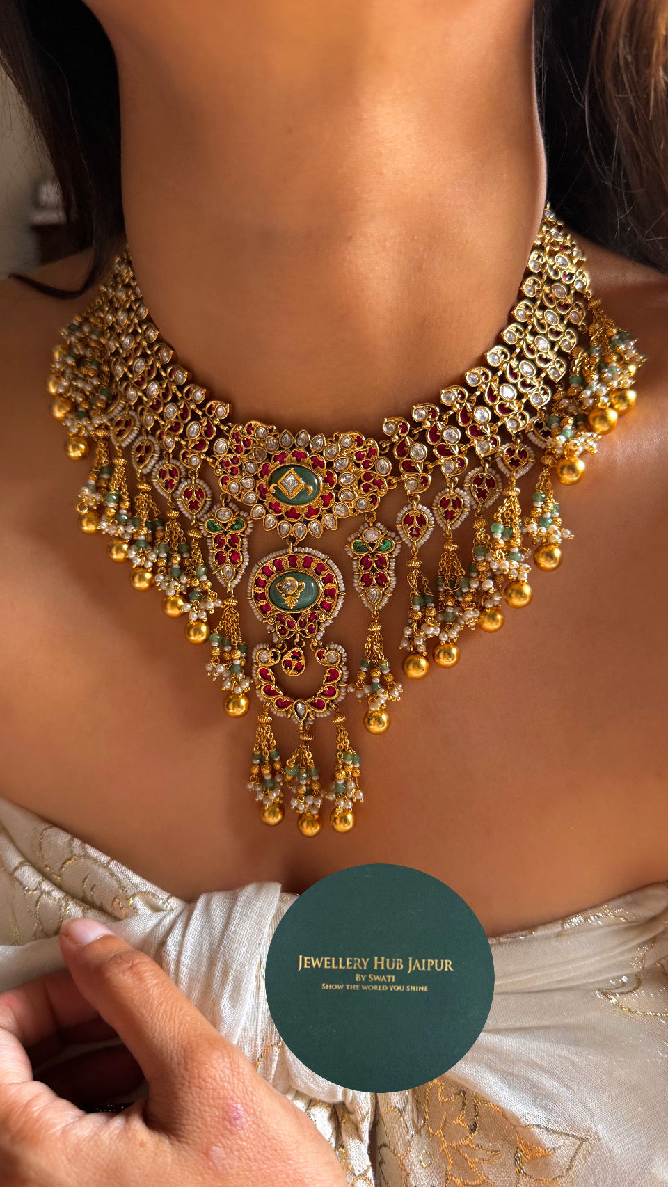 Mint heritage rajwada bridal Necklace