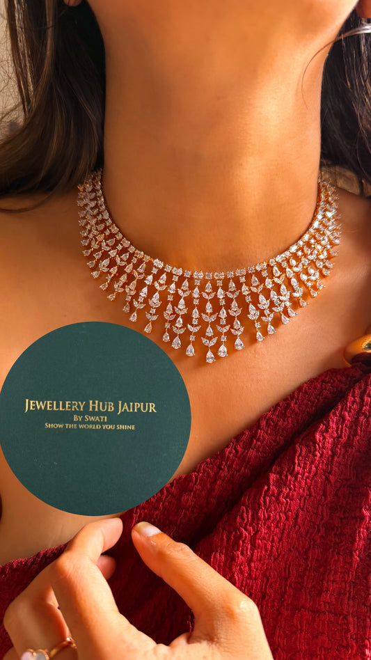 Radiance diamond collar set (gold)