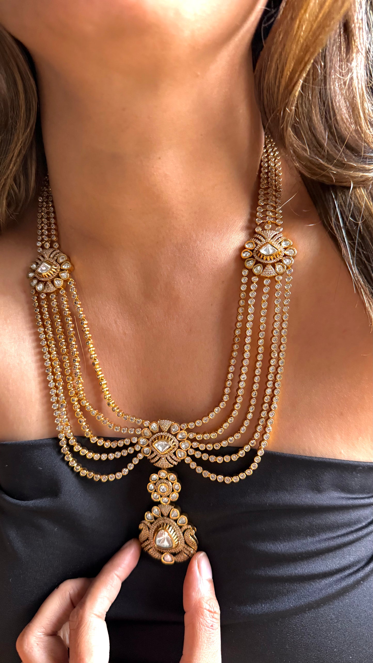 Royal polki heritage necklace
