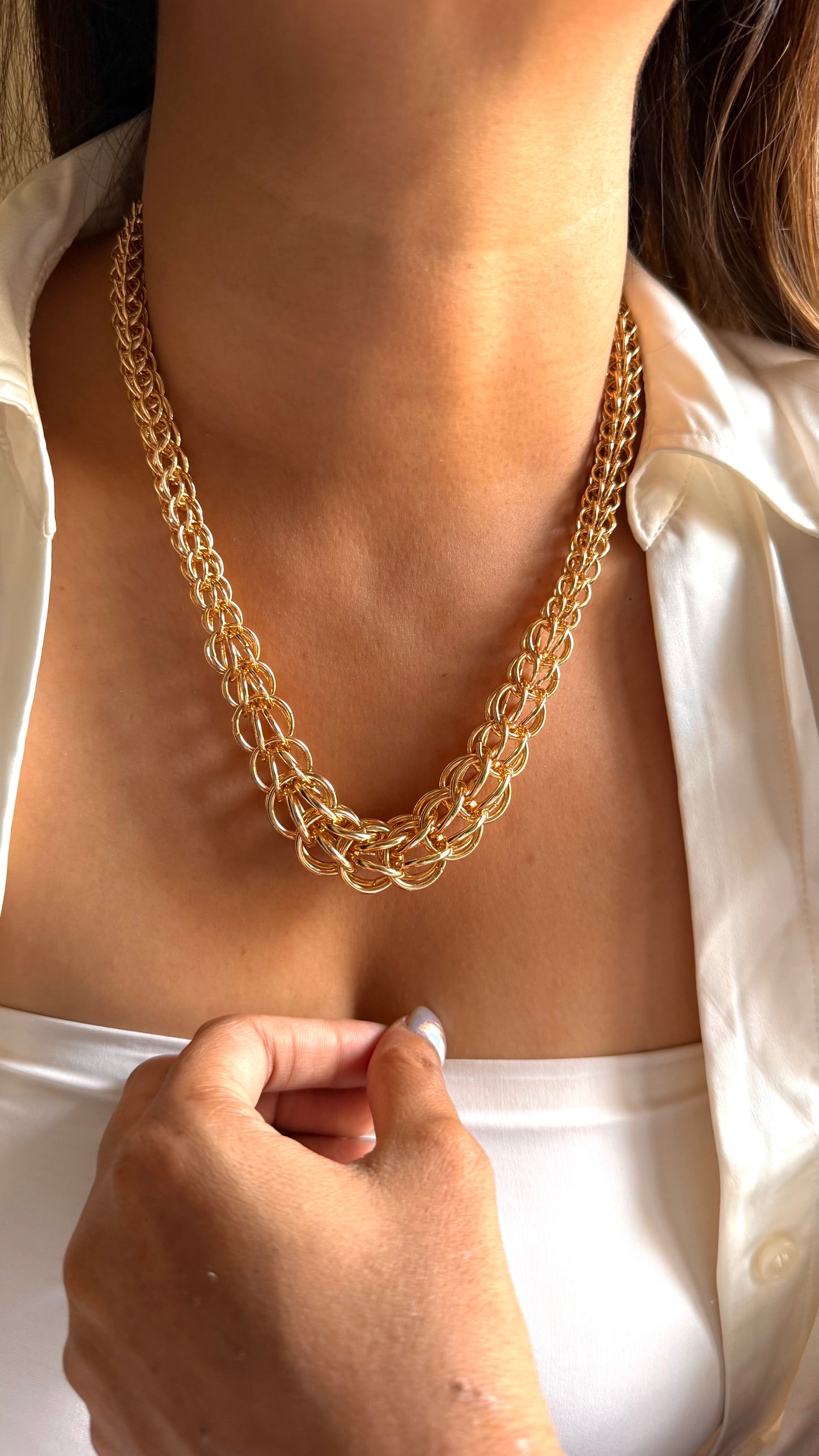 Golden designer necklace