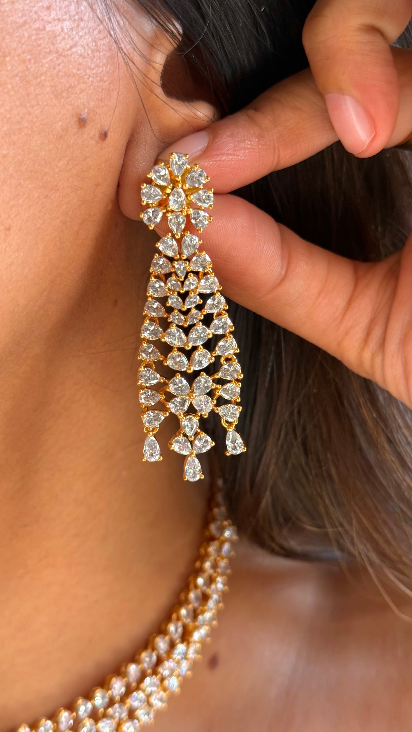 GJ Polish cocktail diamond necklace