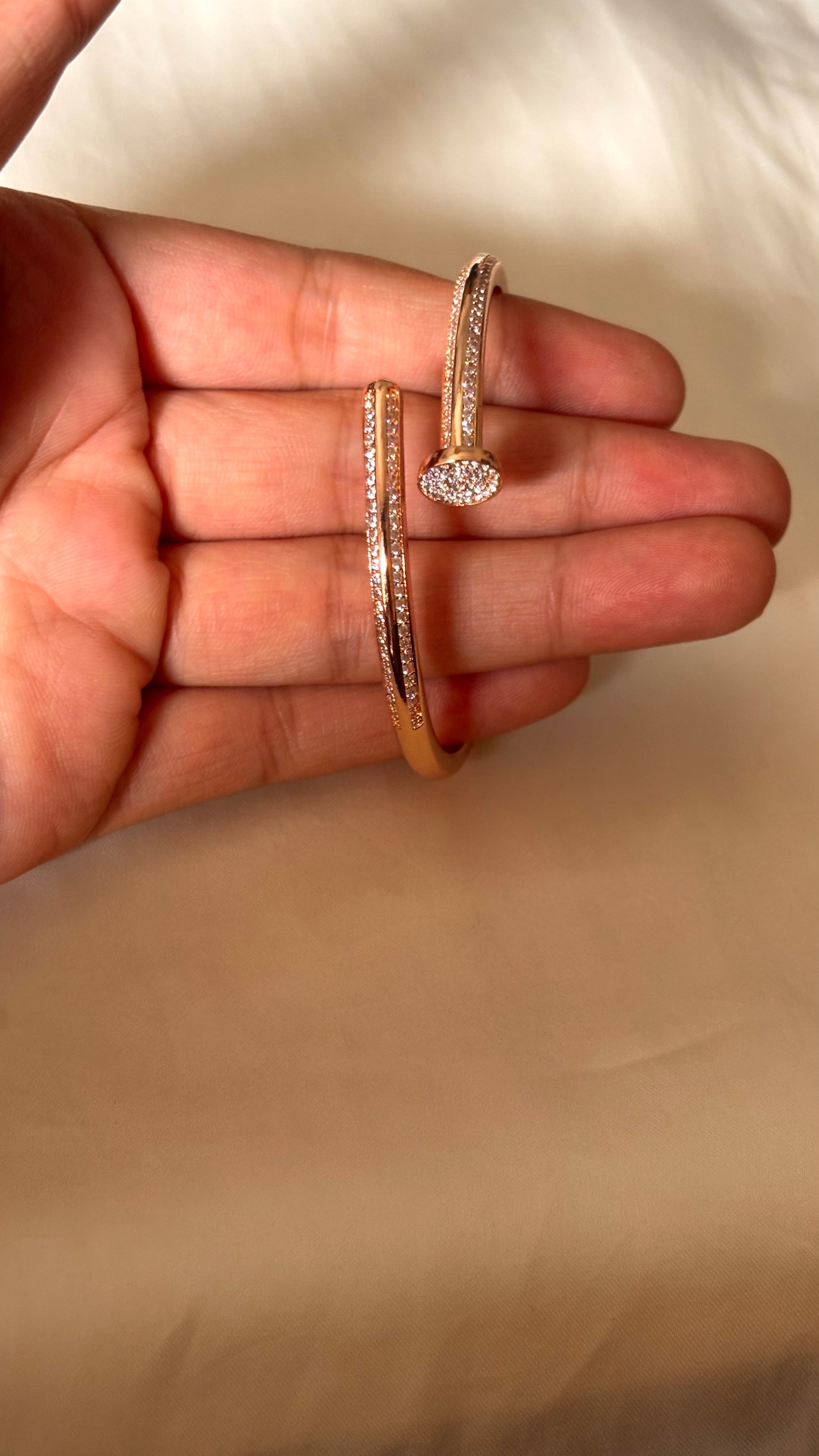 Rose gold bracelet