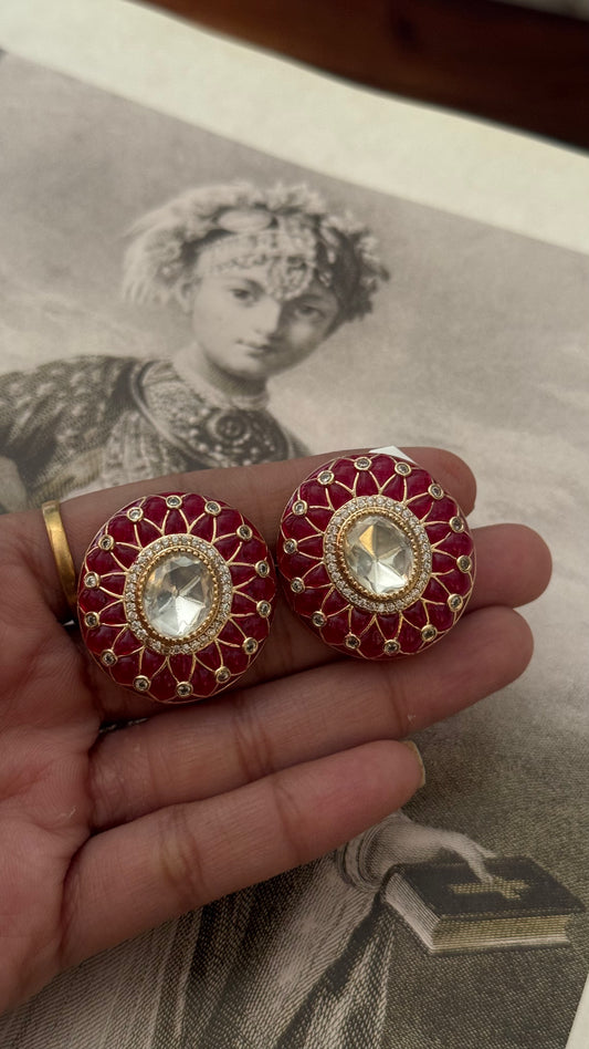 Rubby takkar studs (Gold)