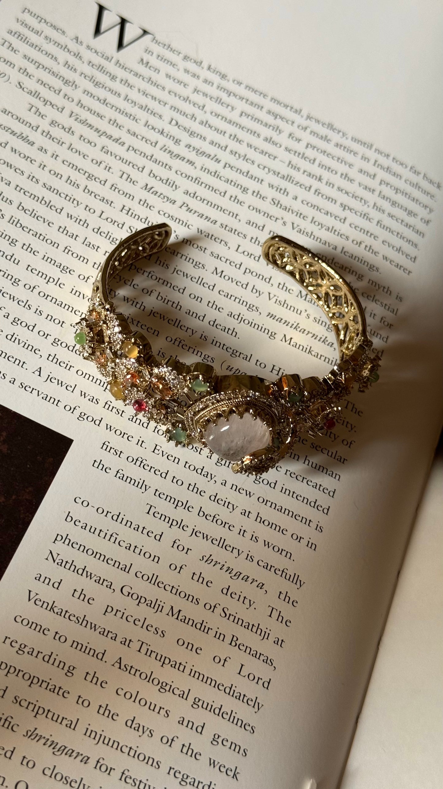 Navratna doublet moissanite bracelet