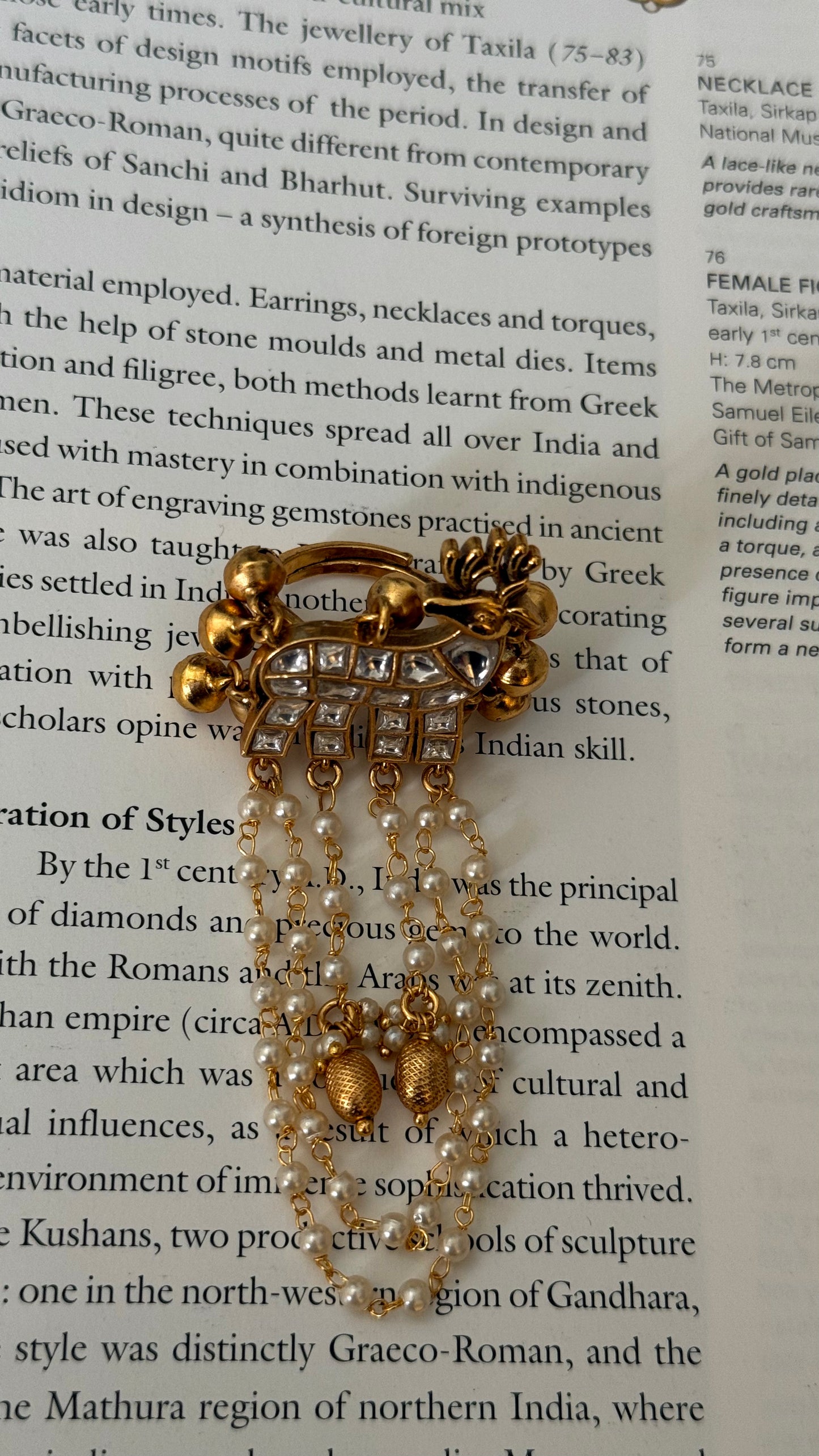 Polki paachi kundan heritage ring