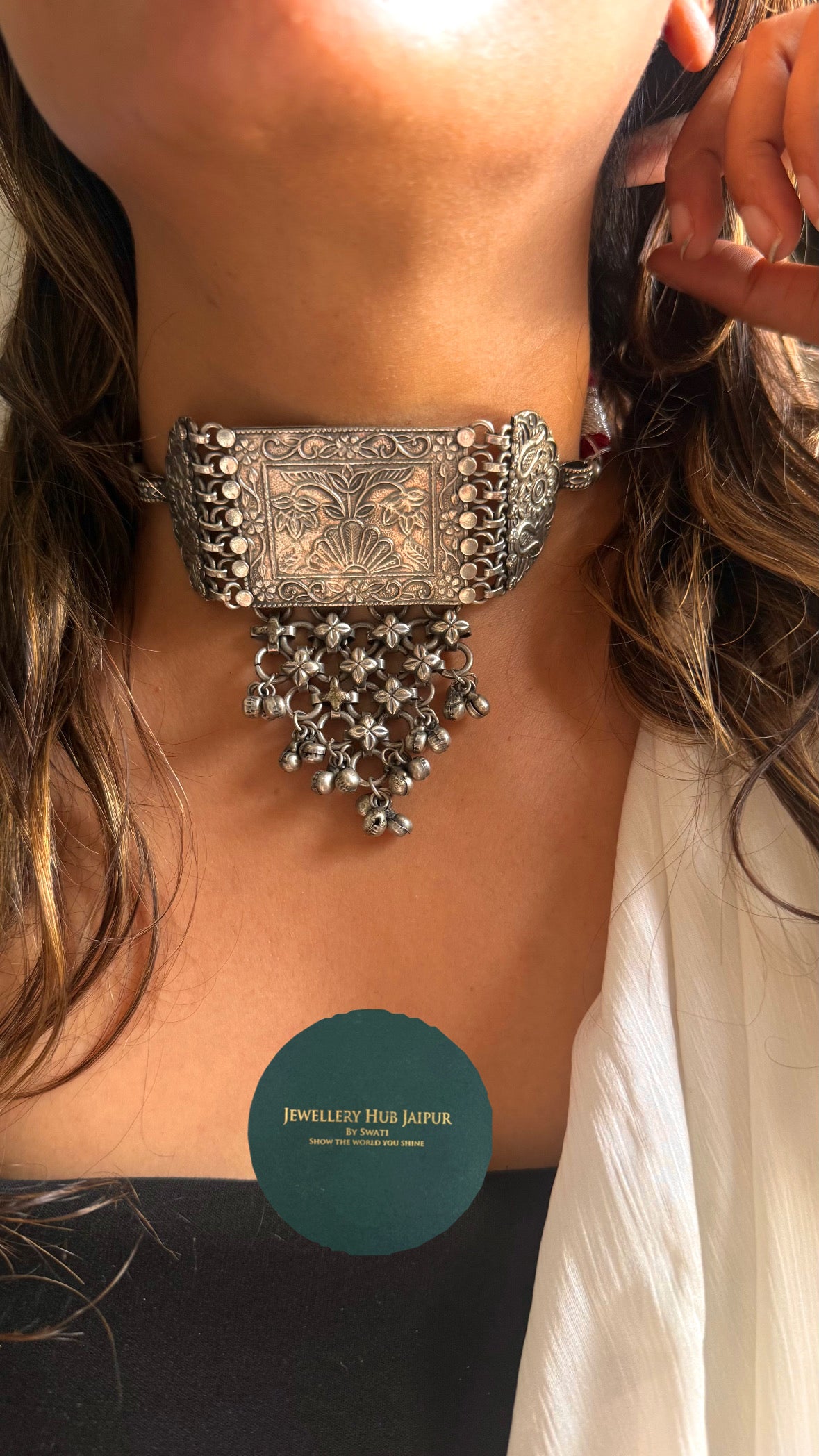 Kutch tribal Floral Statement Choker