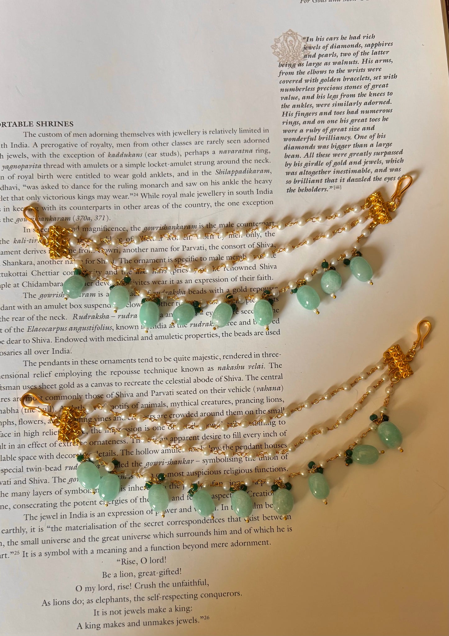 Mint 3 layer with emerald kaanchain