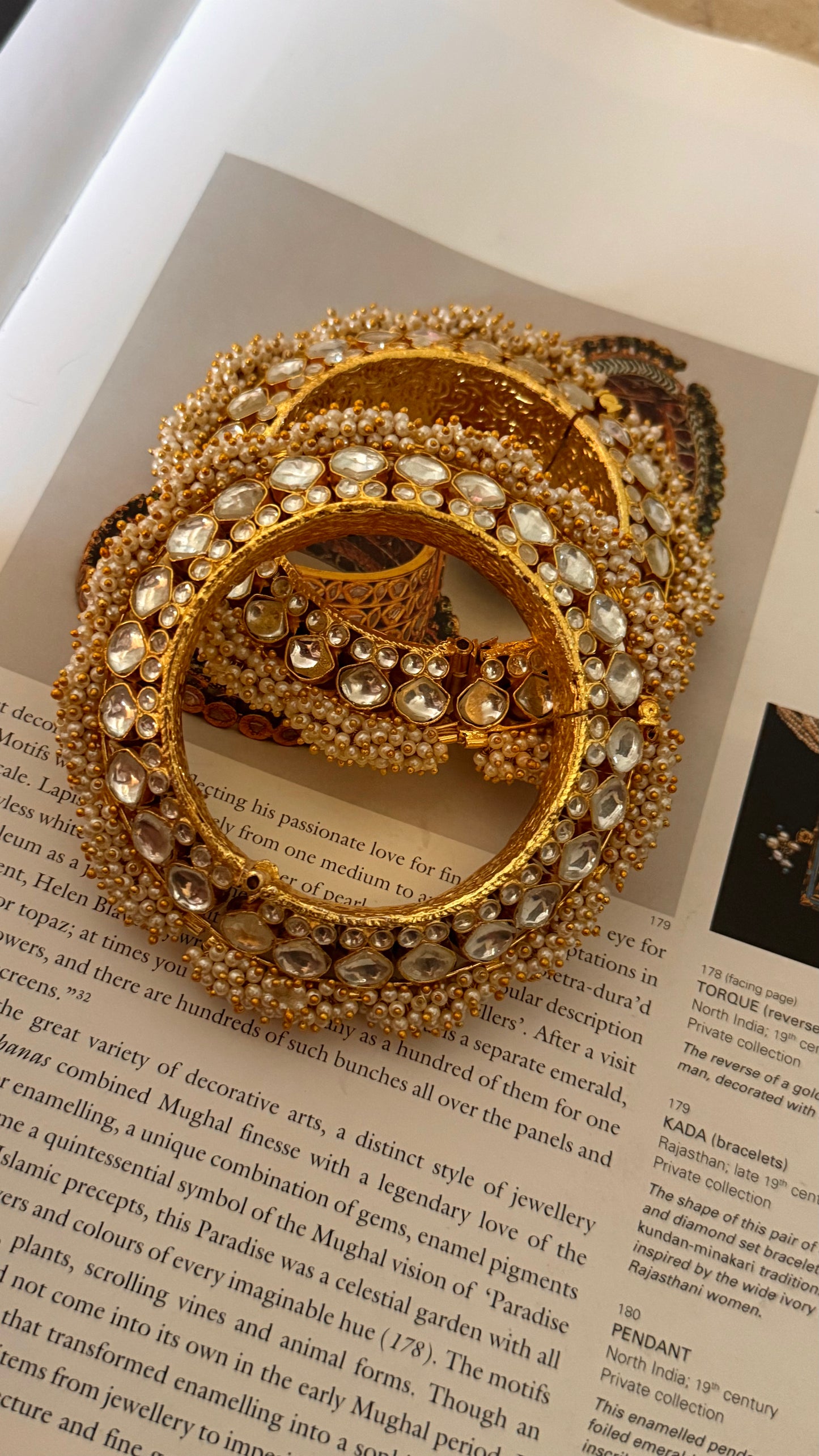 Paachi kundan heritage pacheli bangles