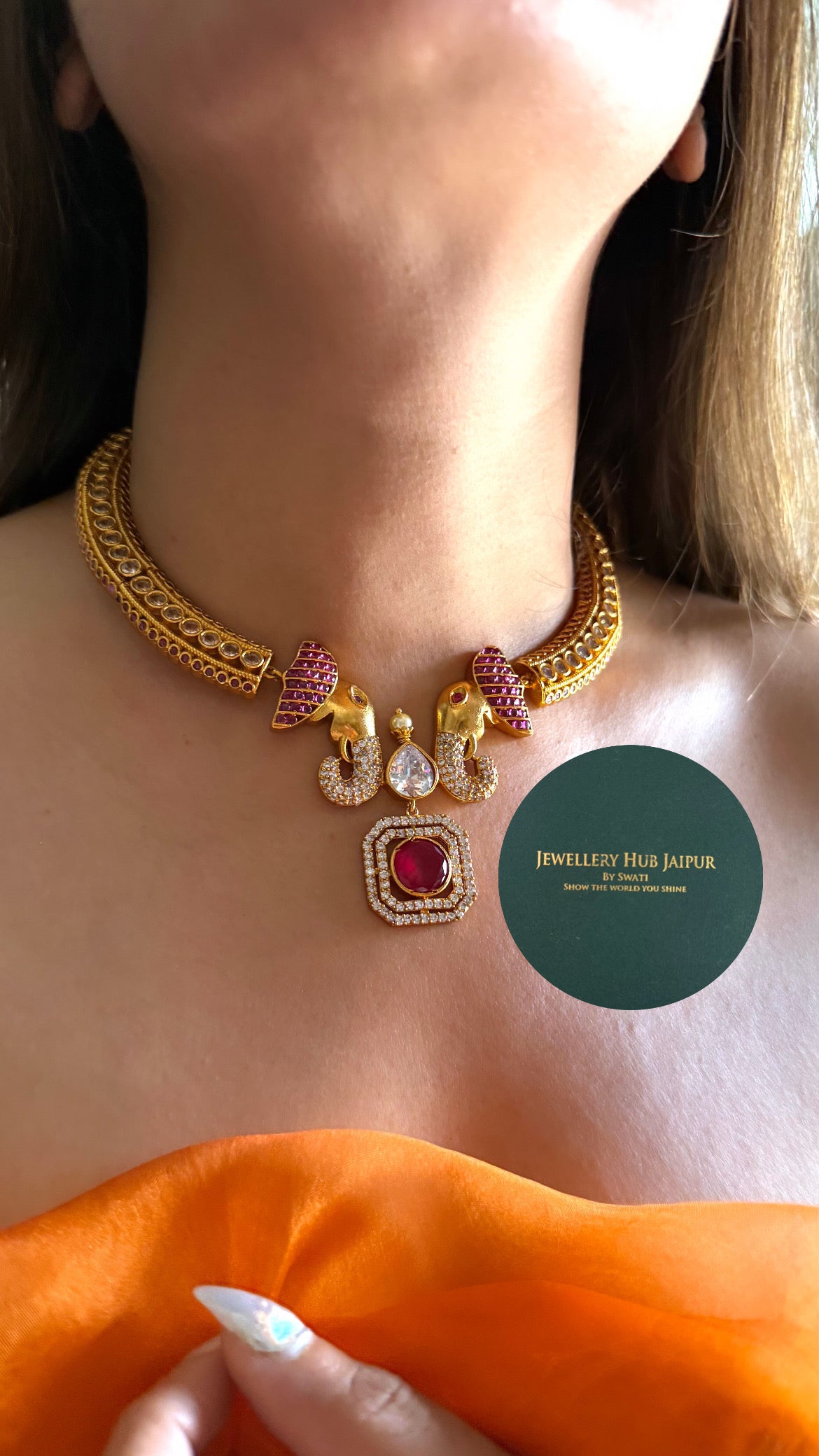 Gajanand ruby moissanite hasli