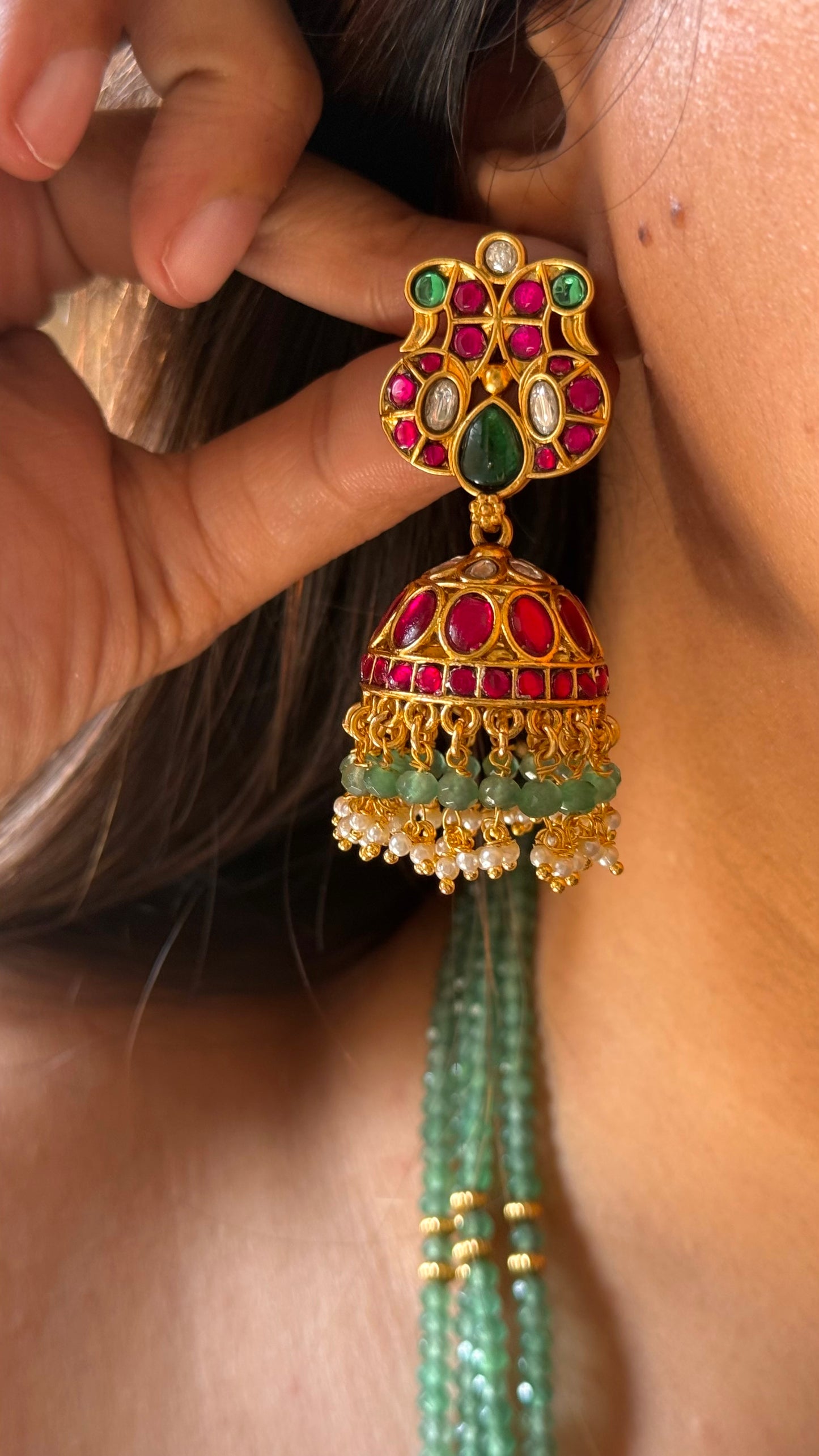 Heritage rani haar real kemp polki