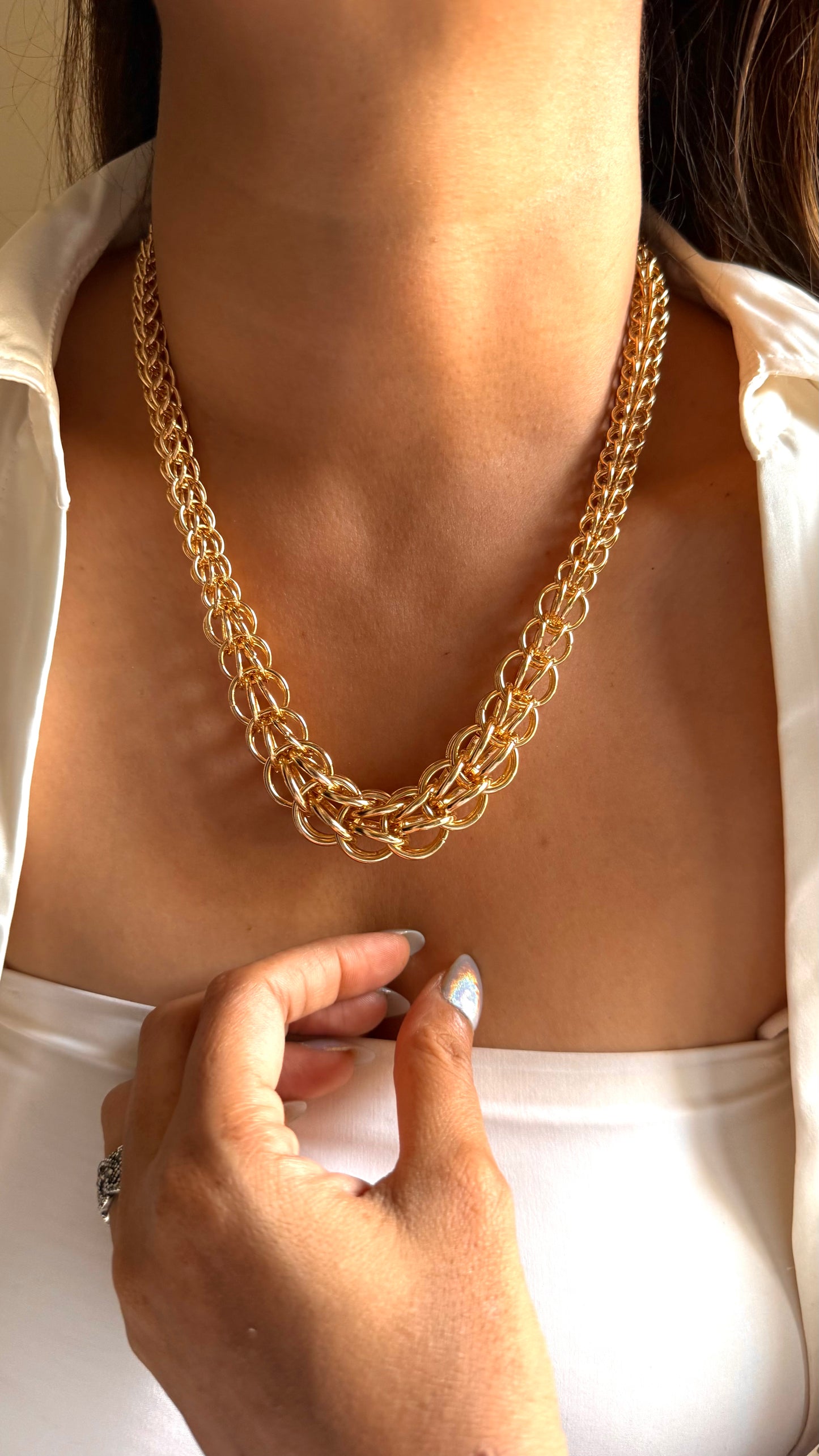 Golden designer necklace