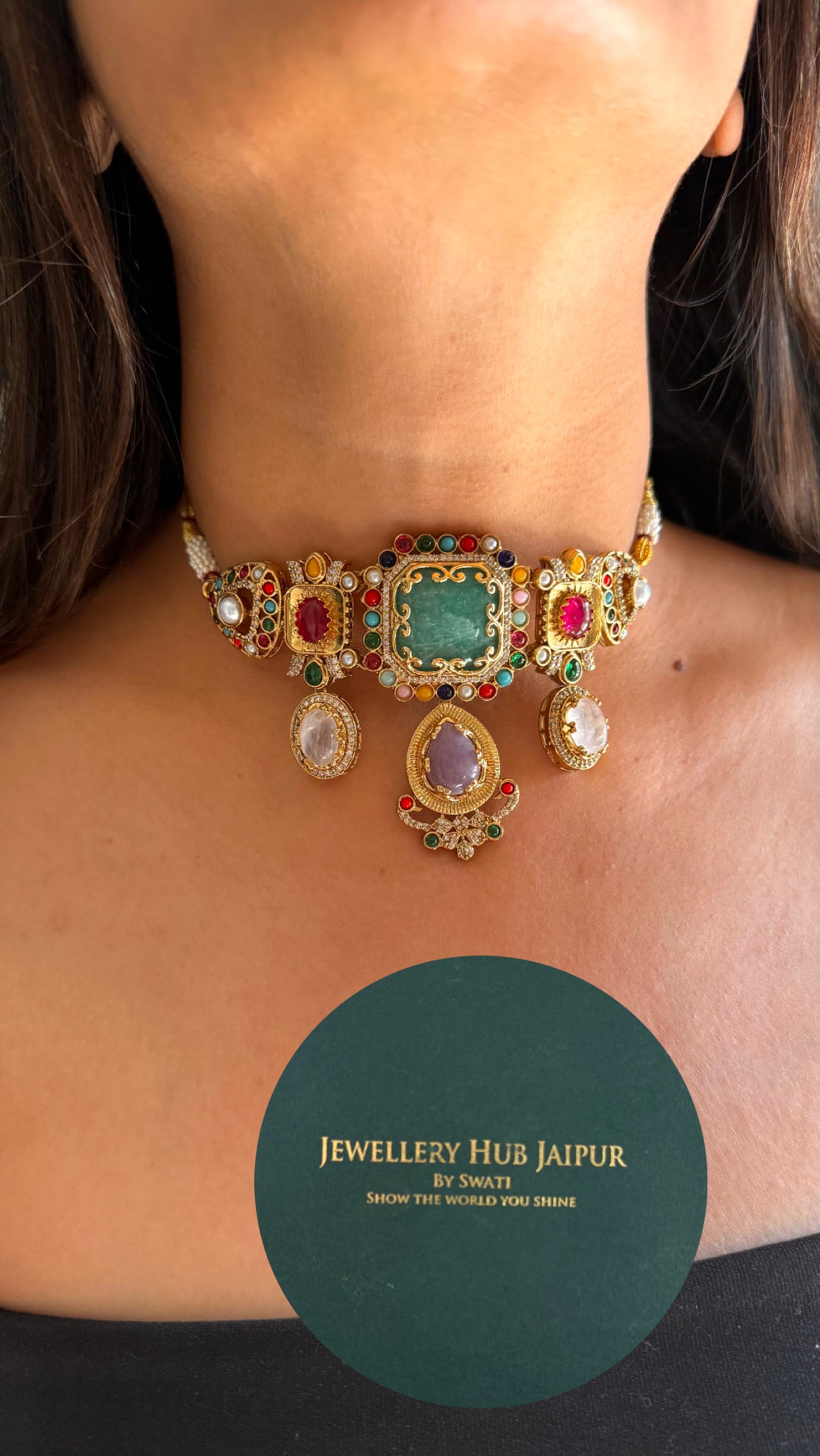 Sabyasachi inspired minimal choker set 2