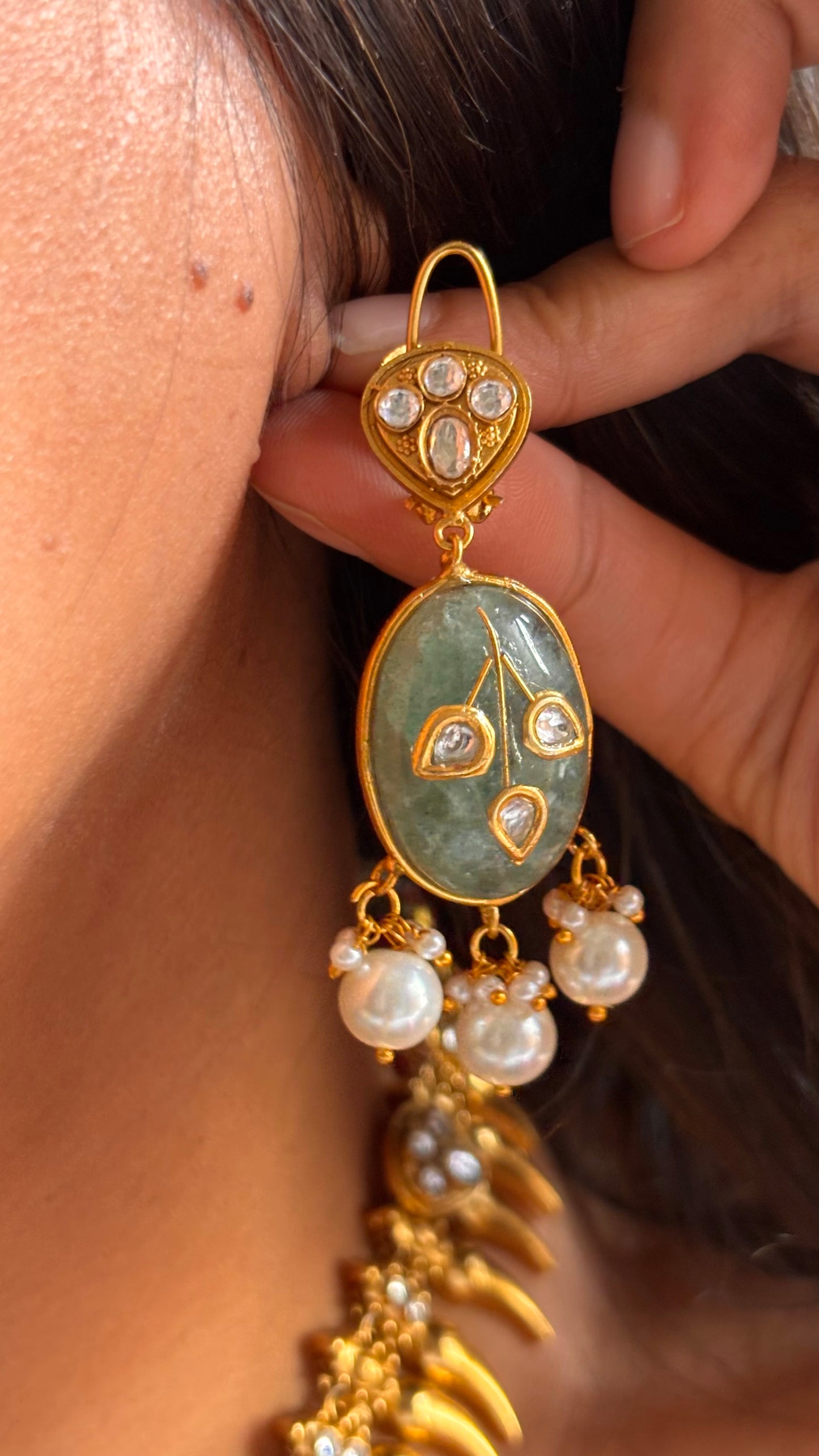 Amrapali inspired Mint swarna royal mayur Necklace