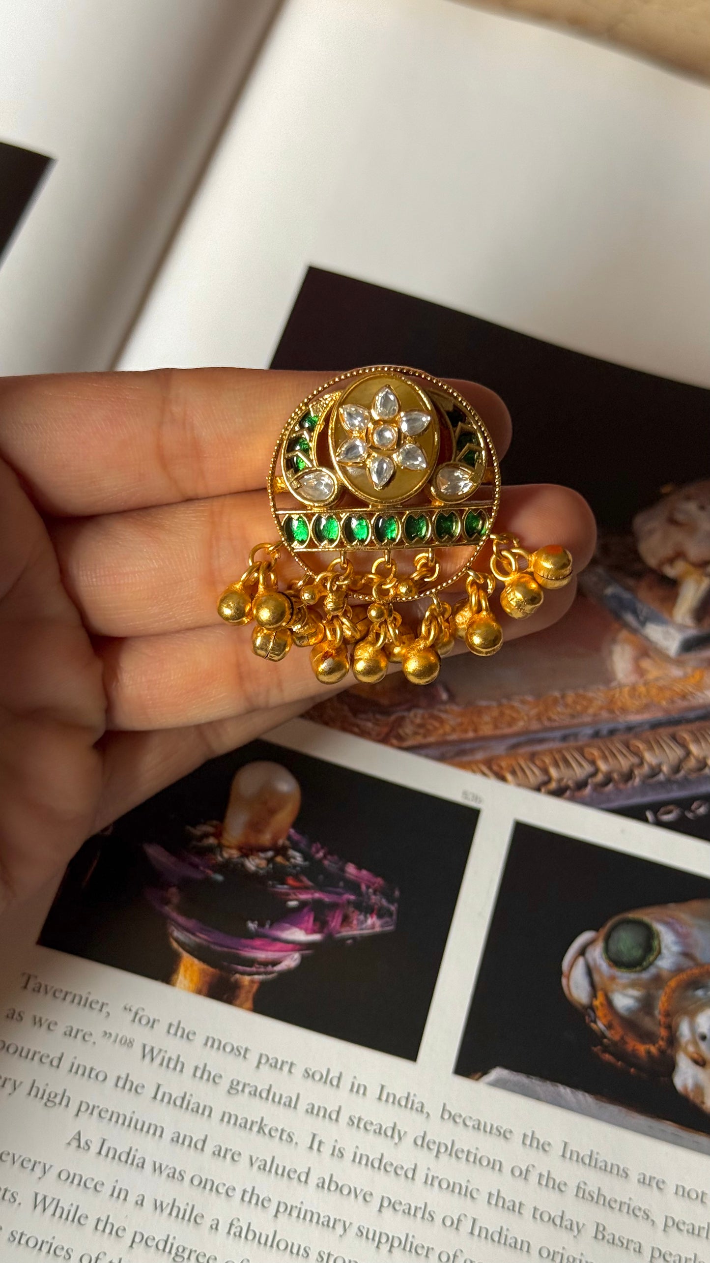 Mint inlay rajwada stone carved ring
