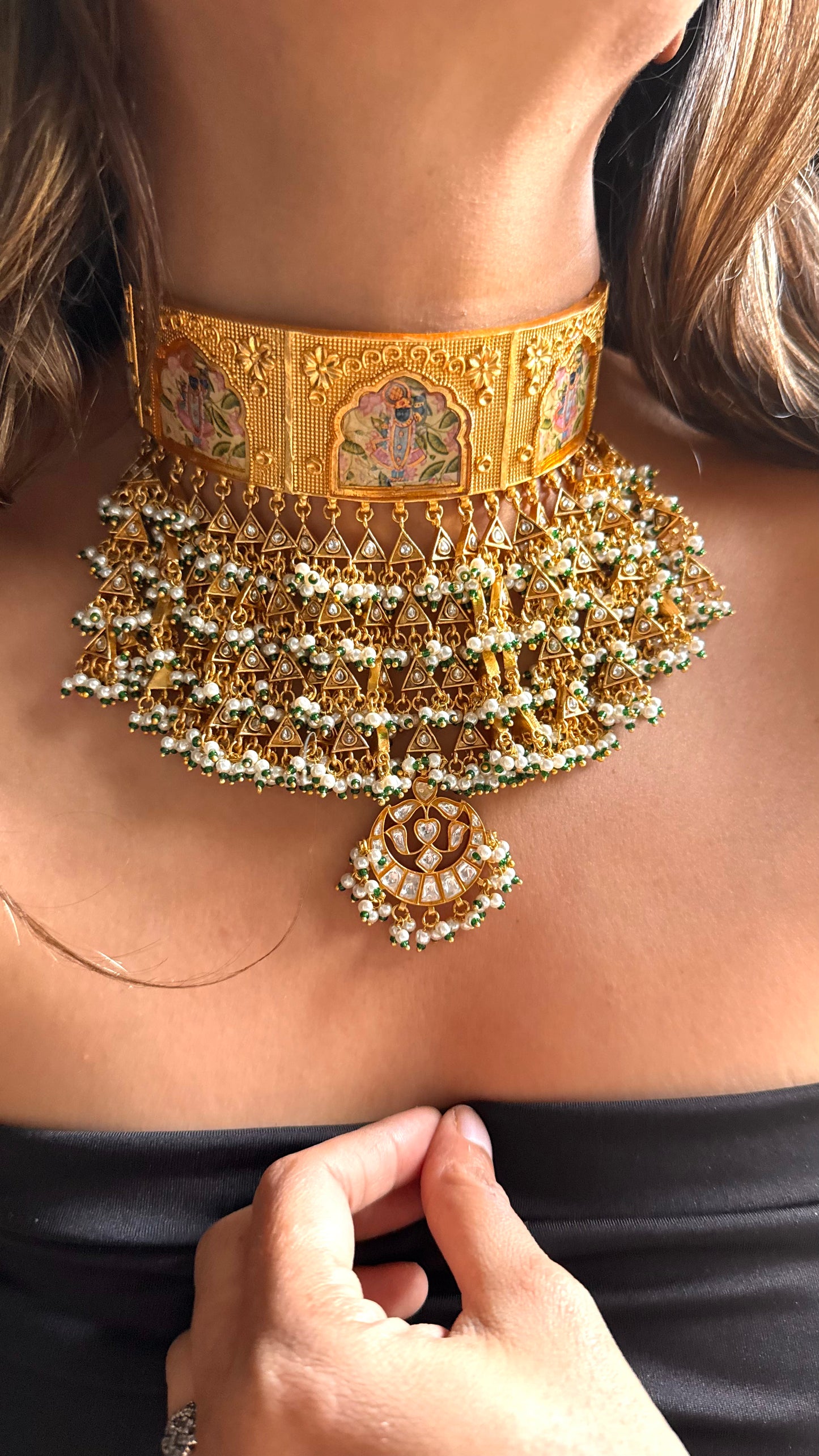 Lord Jagannath Heritage Choker