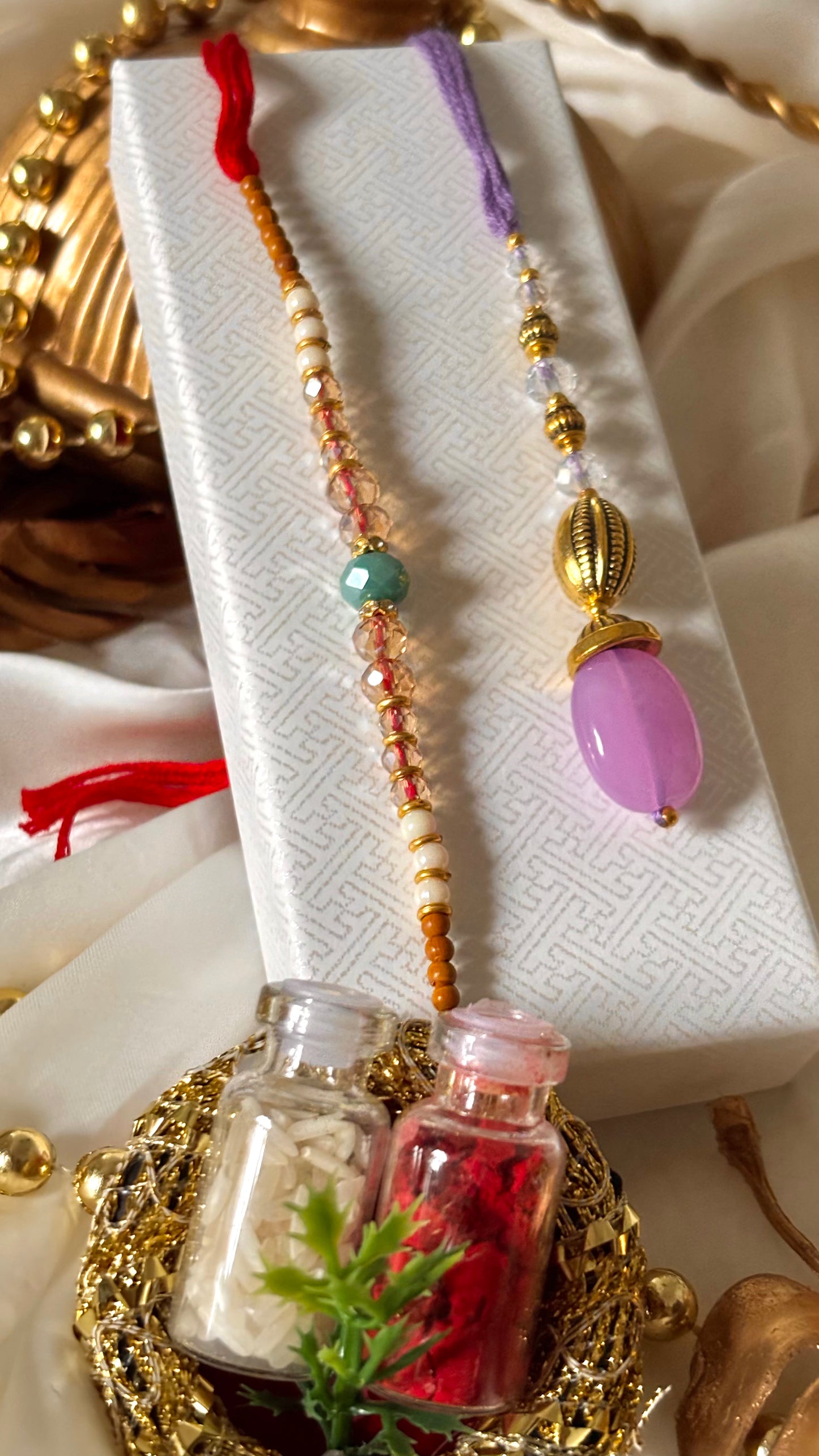 Bhaiya bhabi lumba rakhi ( shipping will be extra )