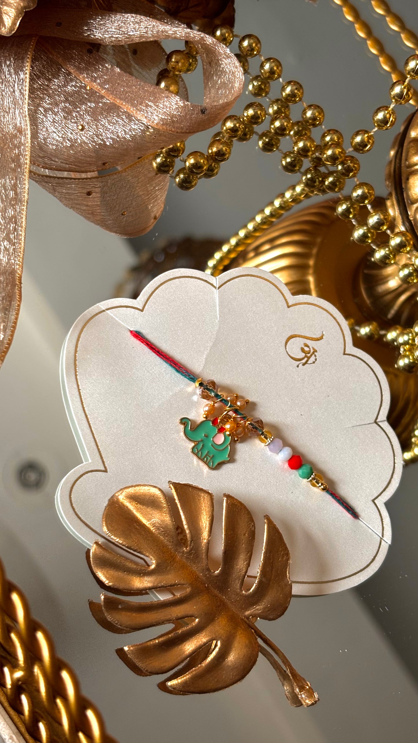 Mint gajanand rakhi ( shipping will be extra )