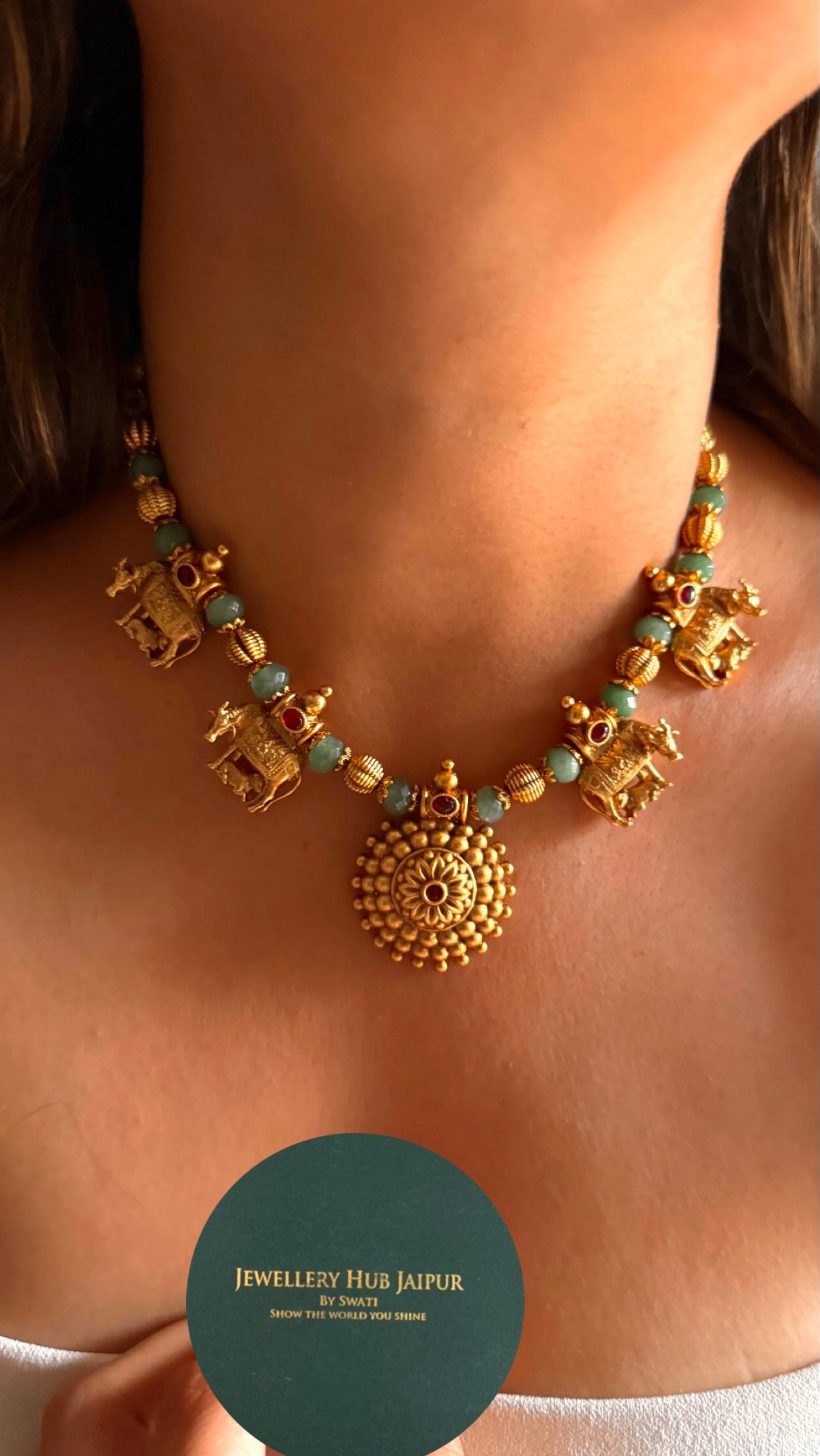 Heritage nandi nakashi chakra Necklace