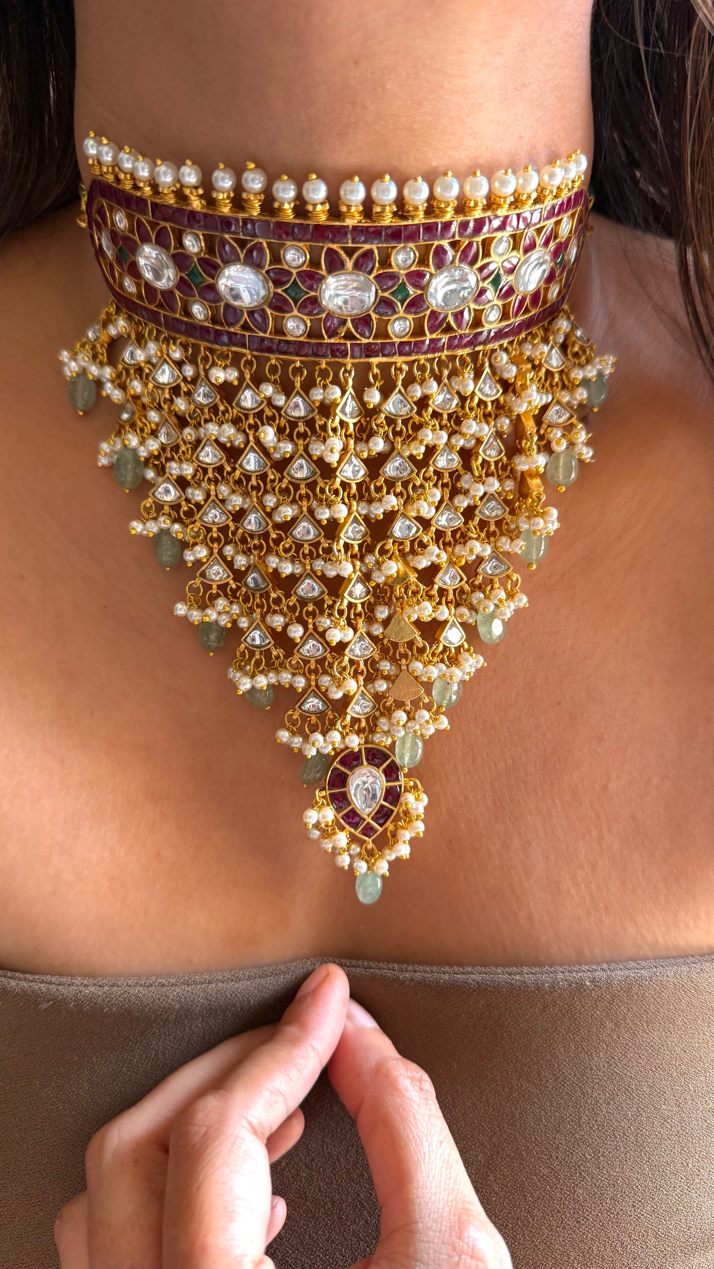 Ruby uncut polki heritage Aad