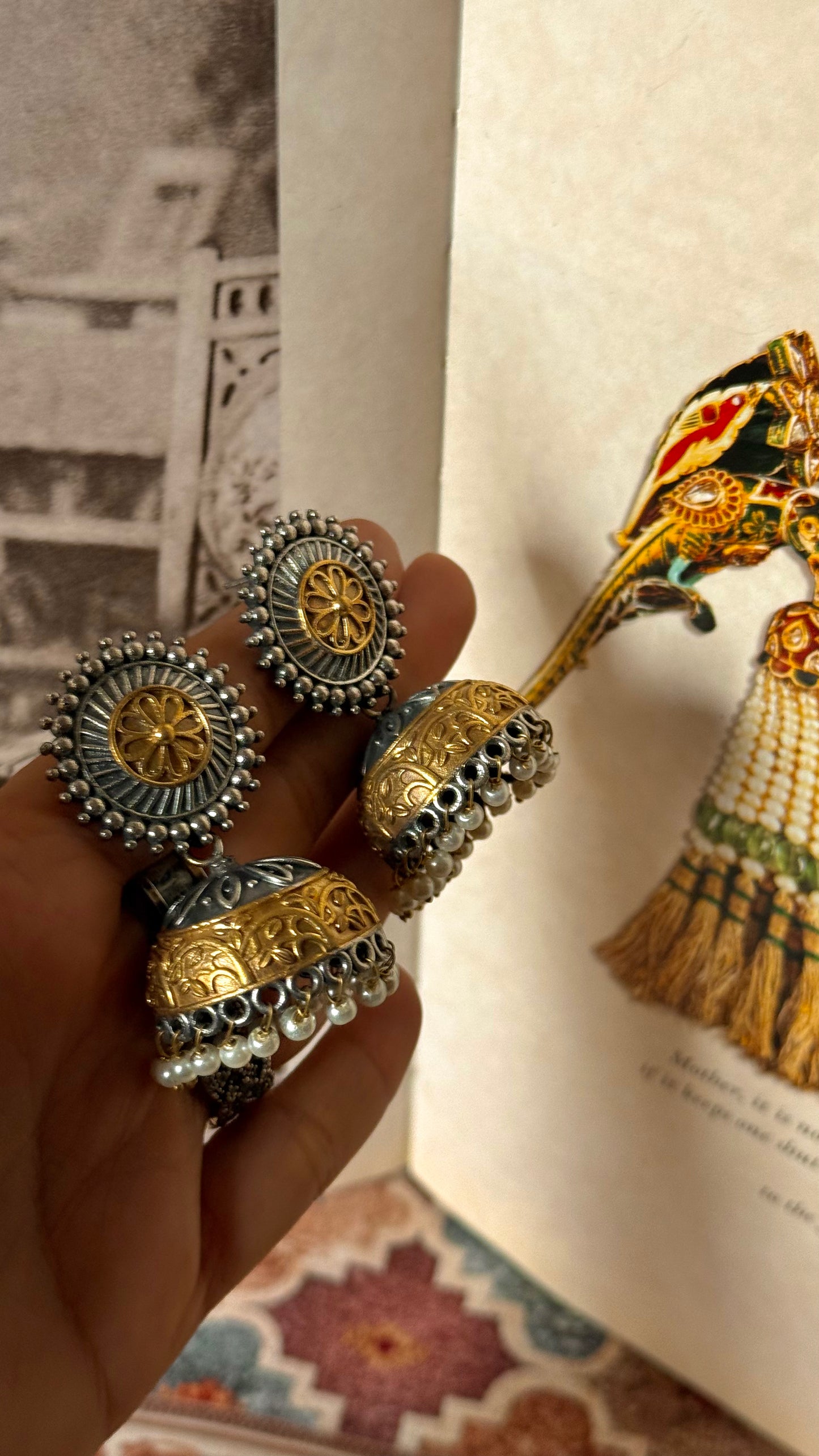 Khasi floral tribal earrings