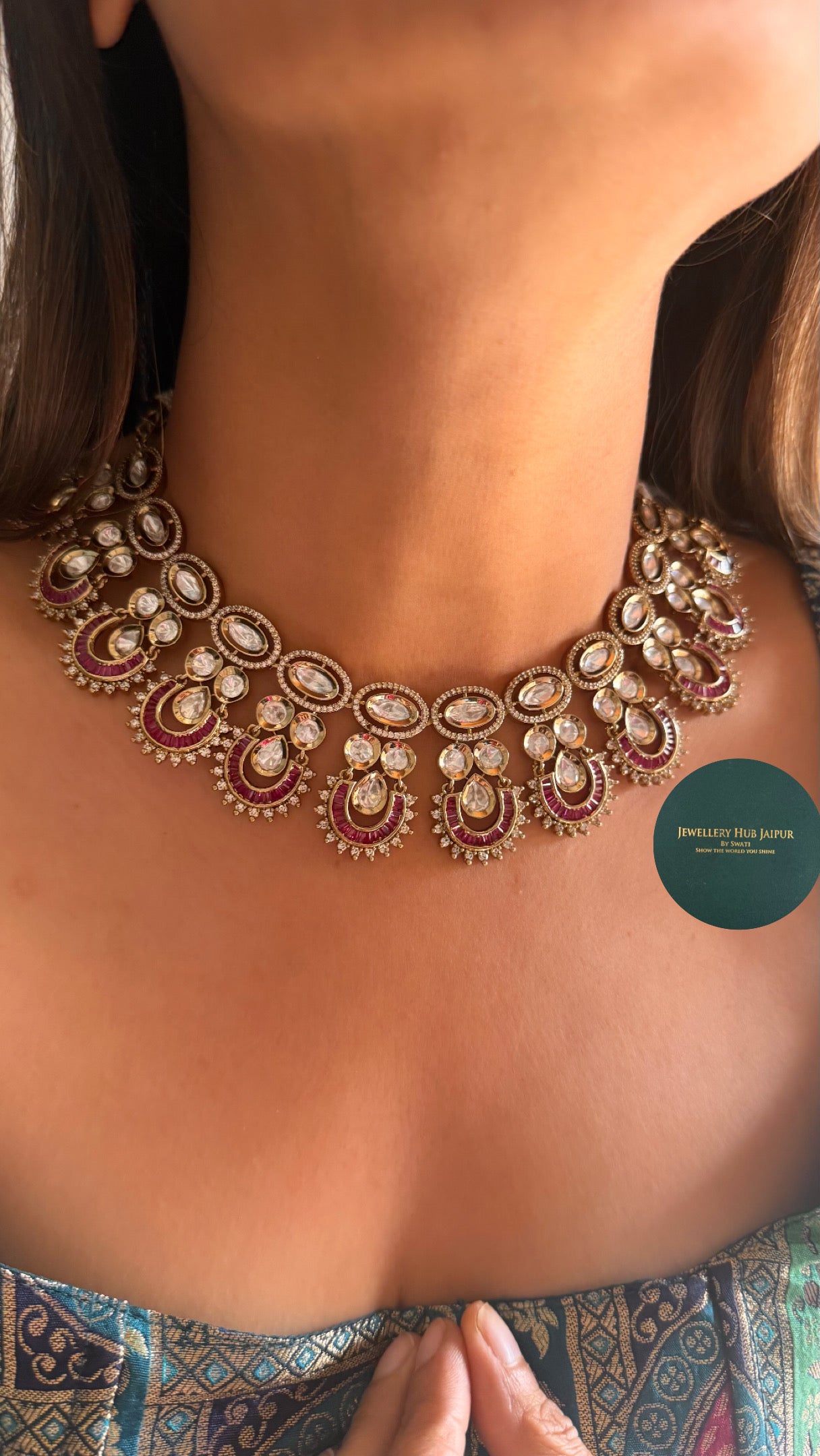 Rubby takkar work necklace