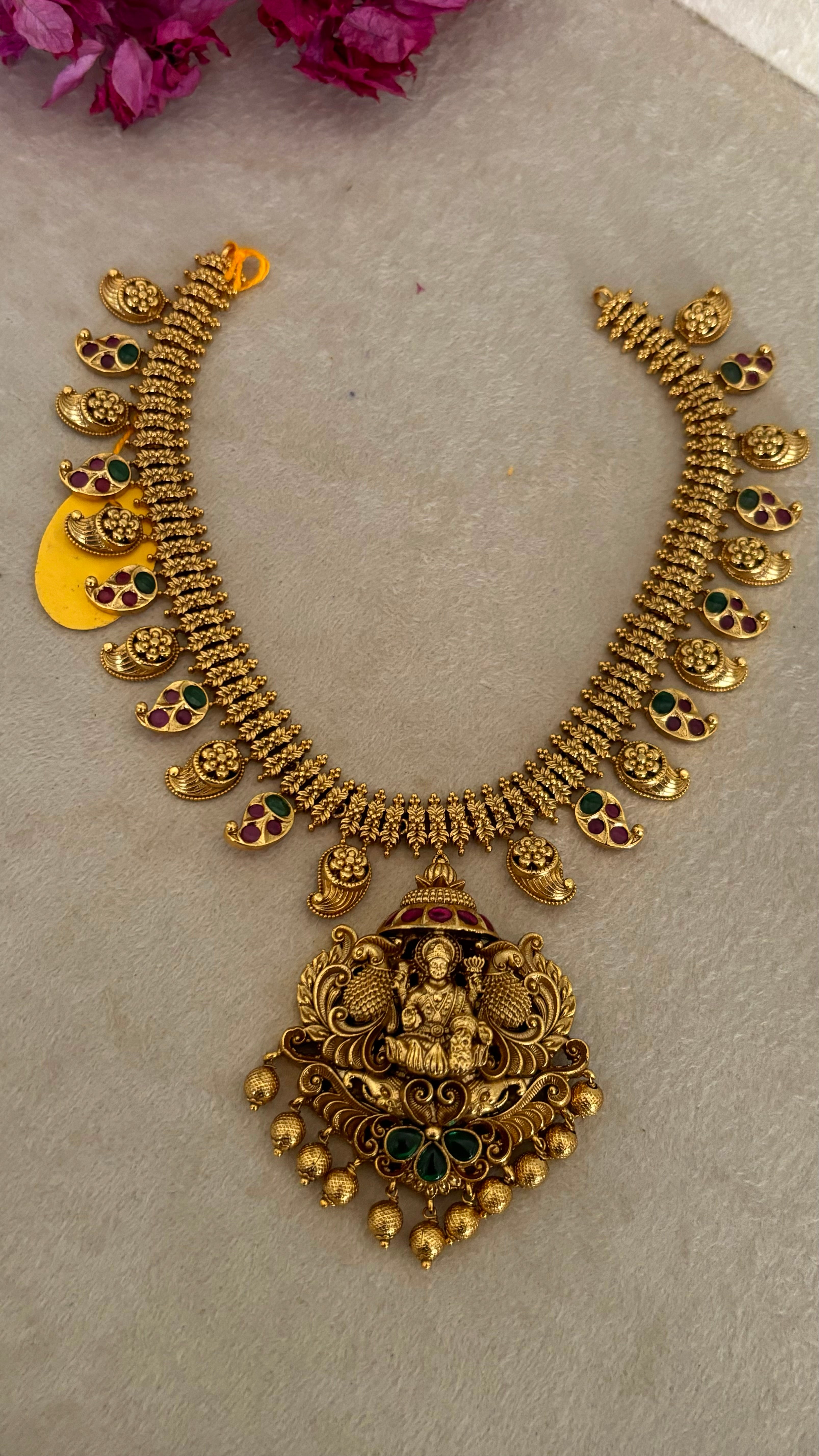 Temple jewellery with earrings