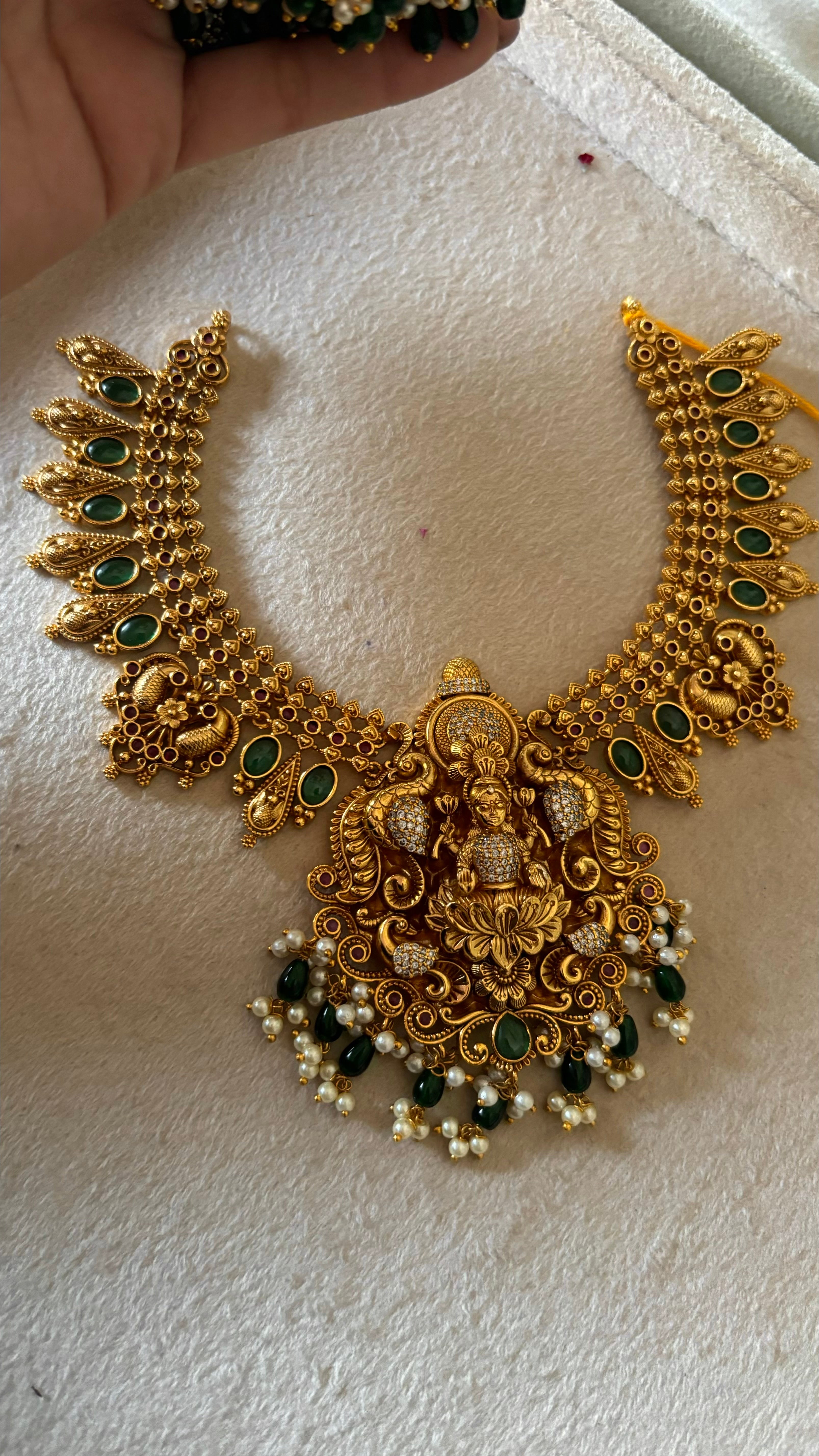 Temple jewellery with earrings