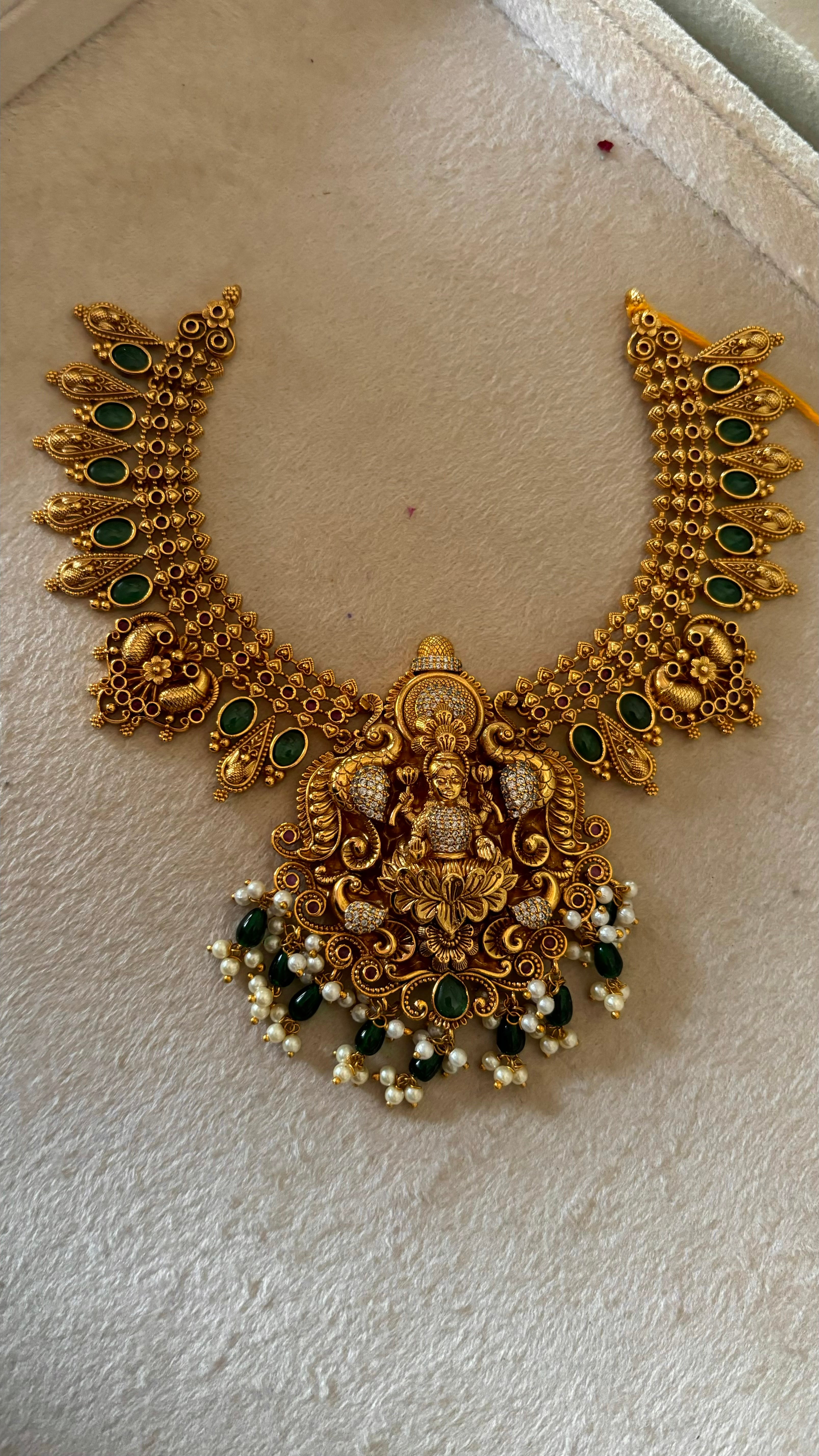 Temple jewellery with earrings