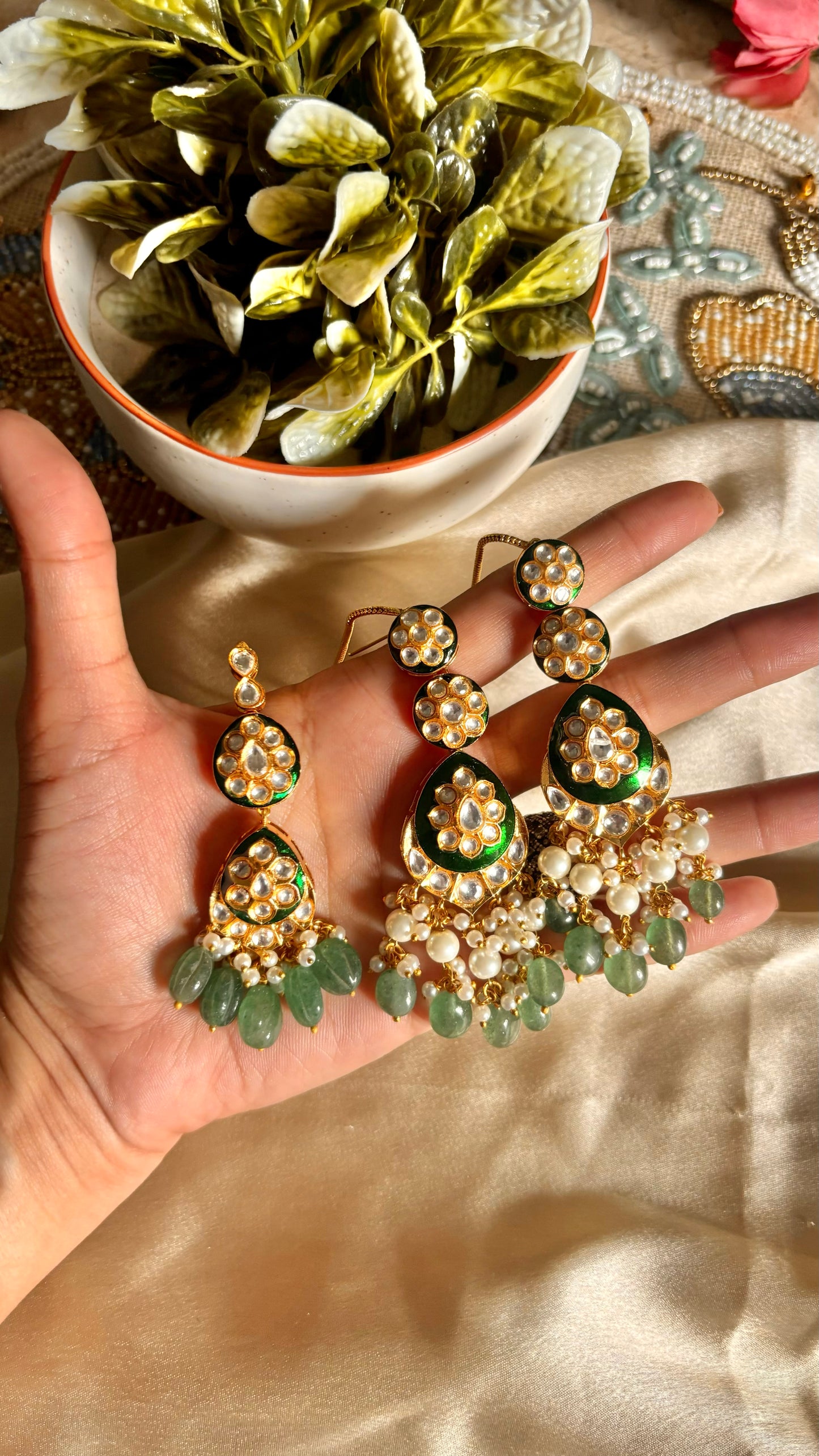 Maangtikka with earrings