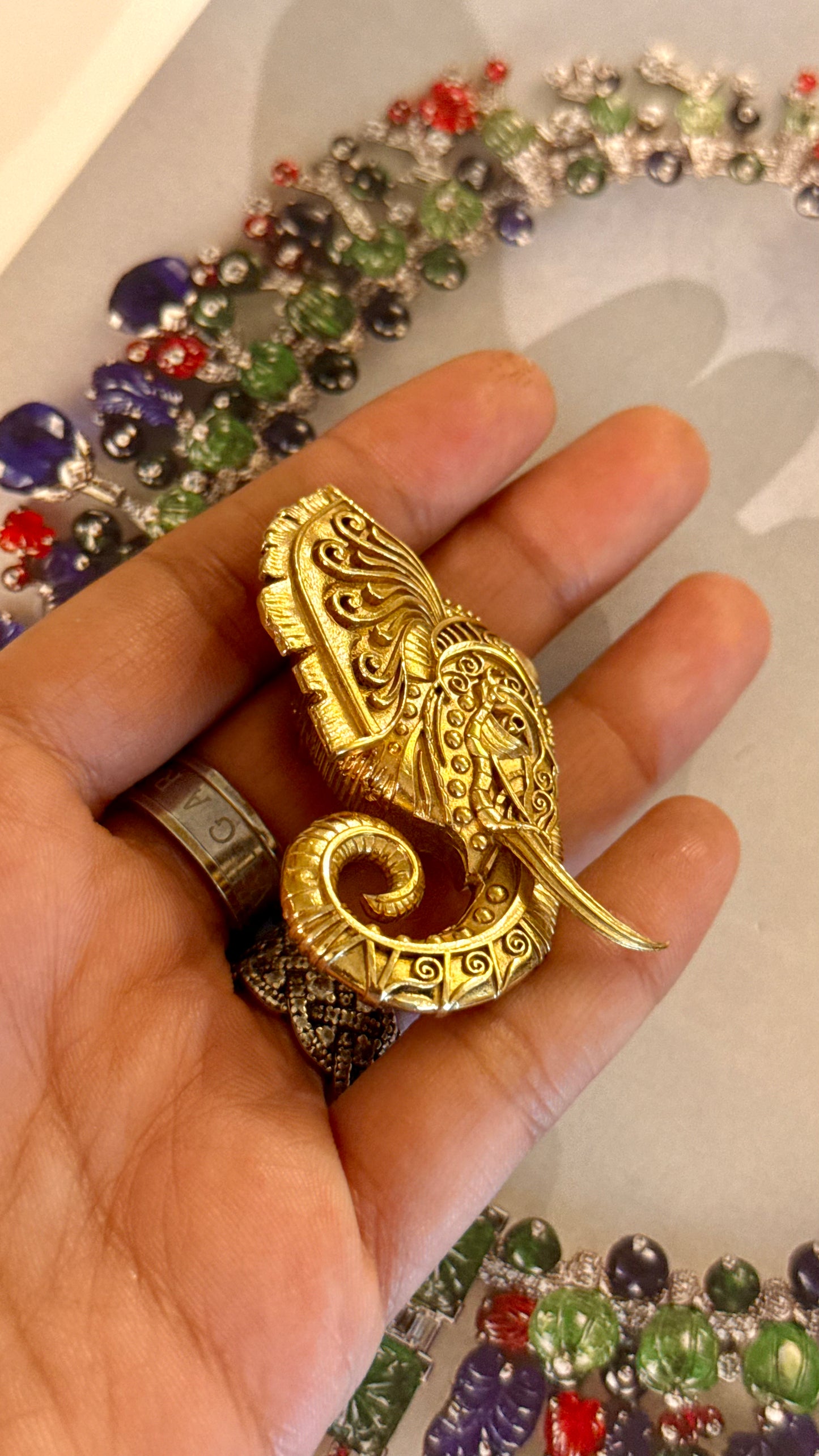 Gajanan inspired Heritage Brooch
