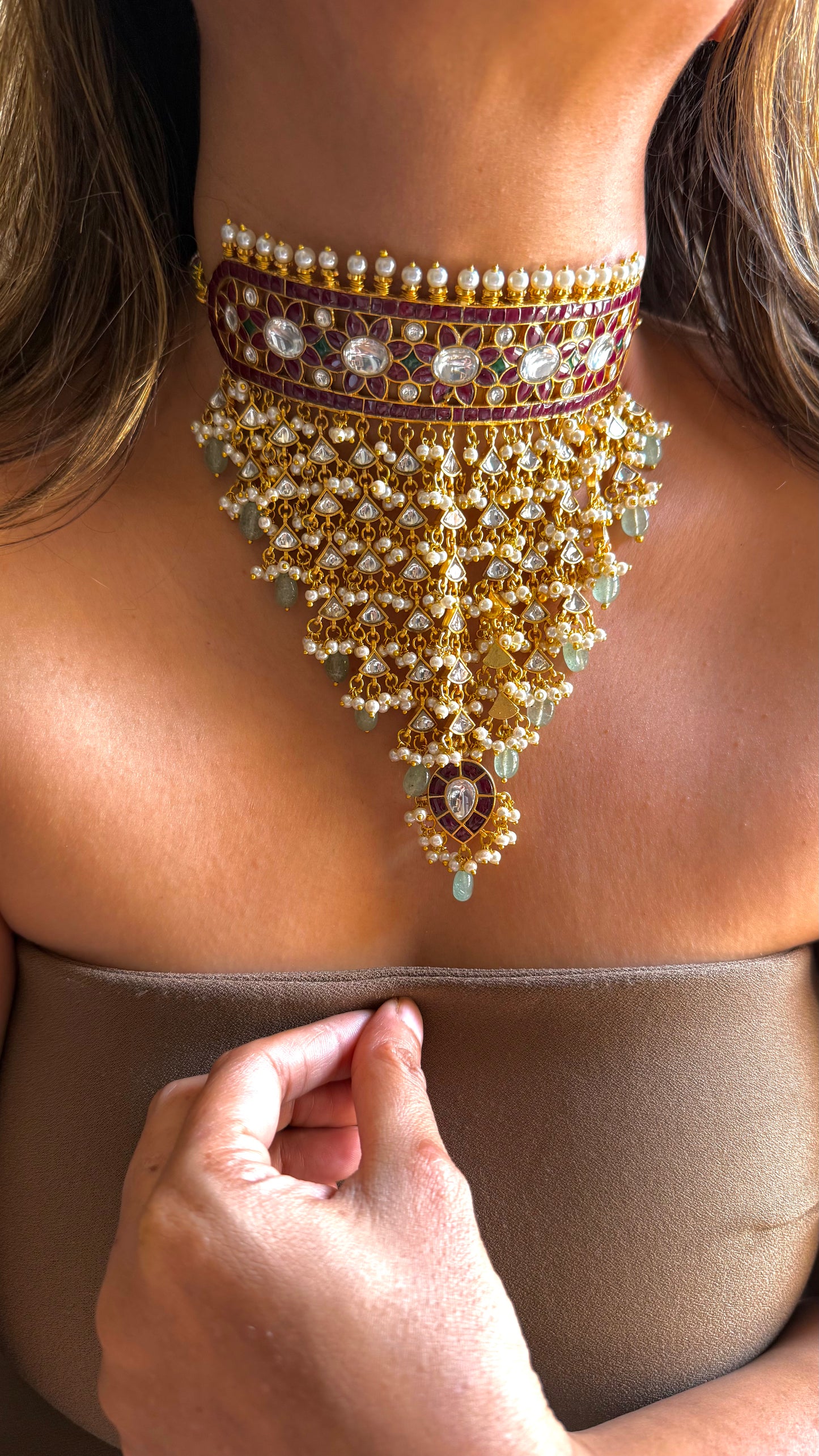 Ruby uncut polki heritage Aad