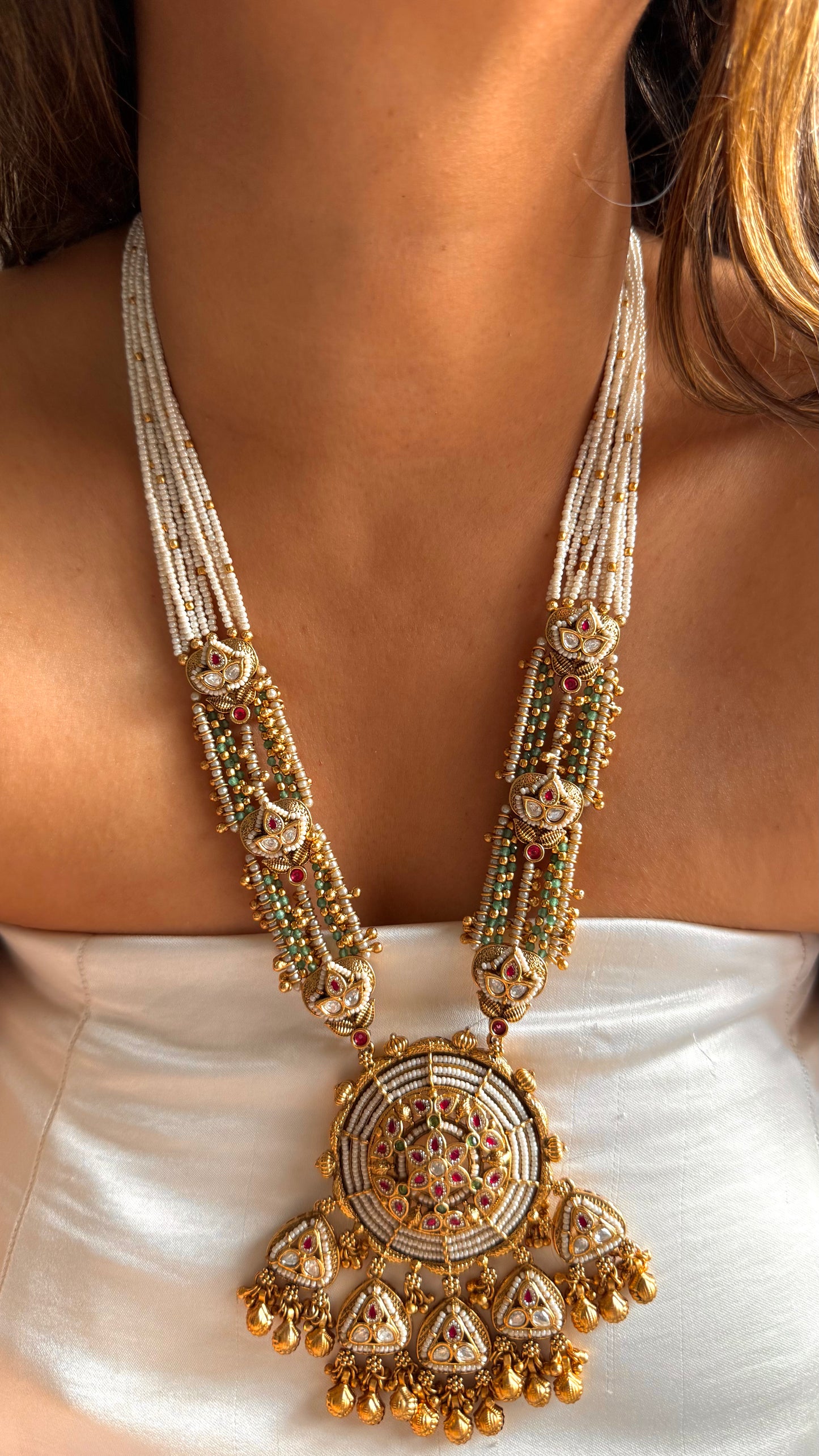 Rajwada Pearl Basra Long Necklace