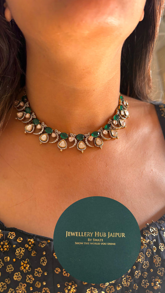 Emerald maisonette peeli polki minimal set