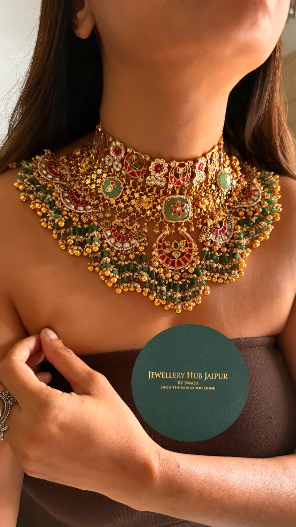 Heritage handmade bridal choker