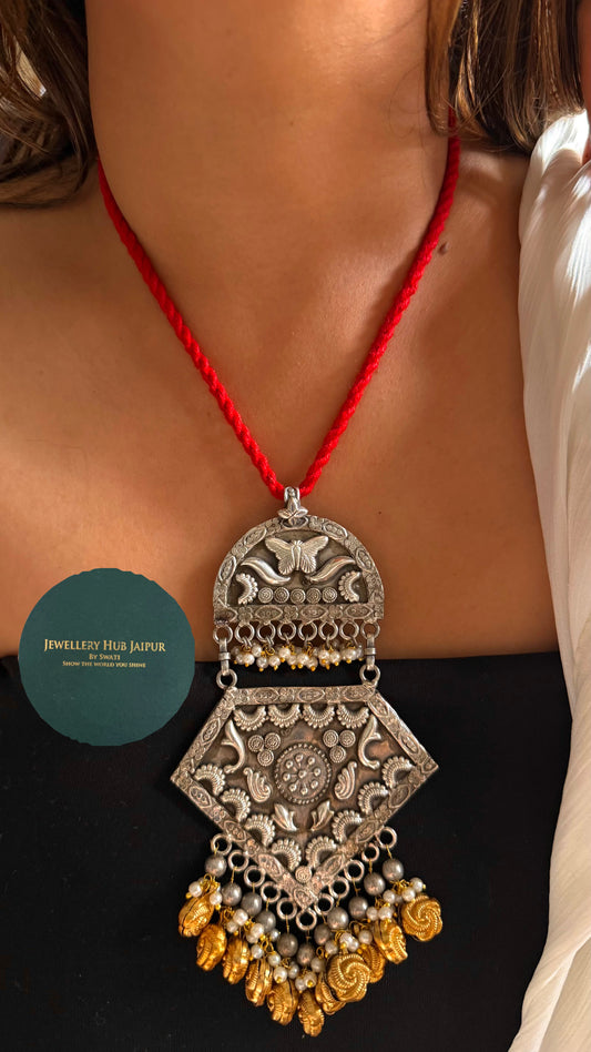 Mohenjodaro Heritage Tribal Pendant Necklace