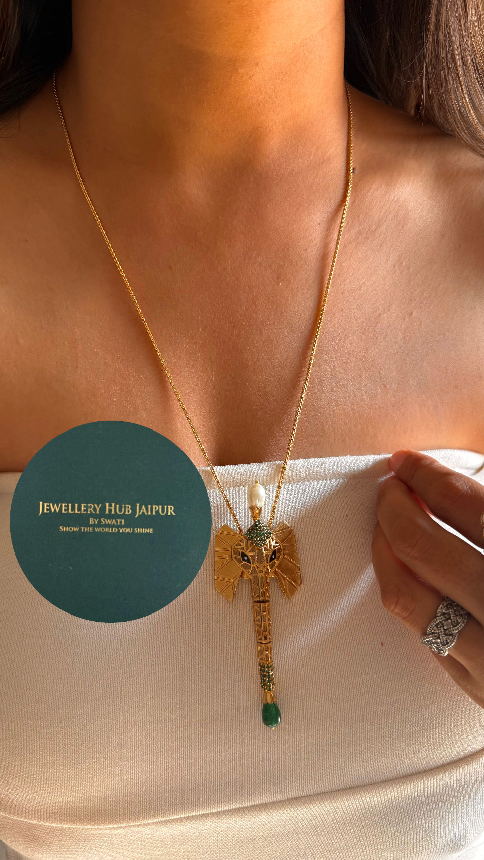 Lord Ganesha inspired pendant set