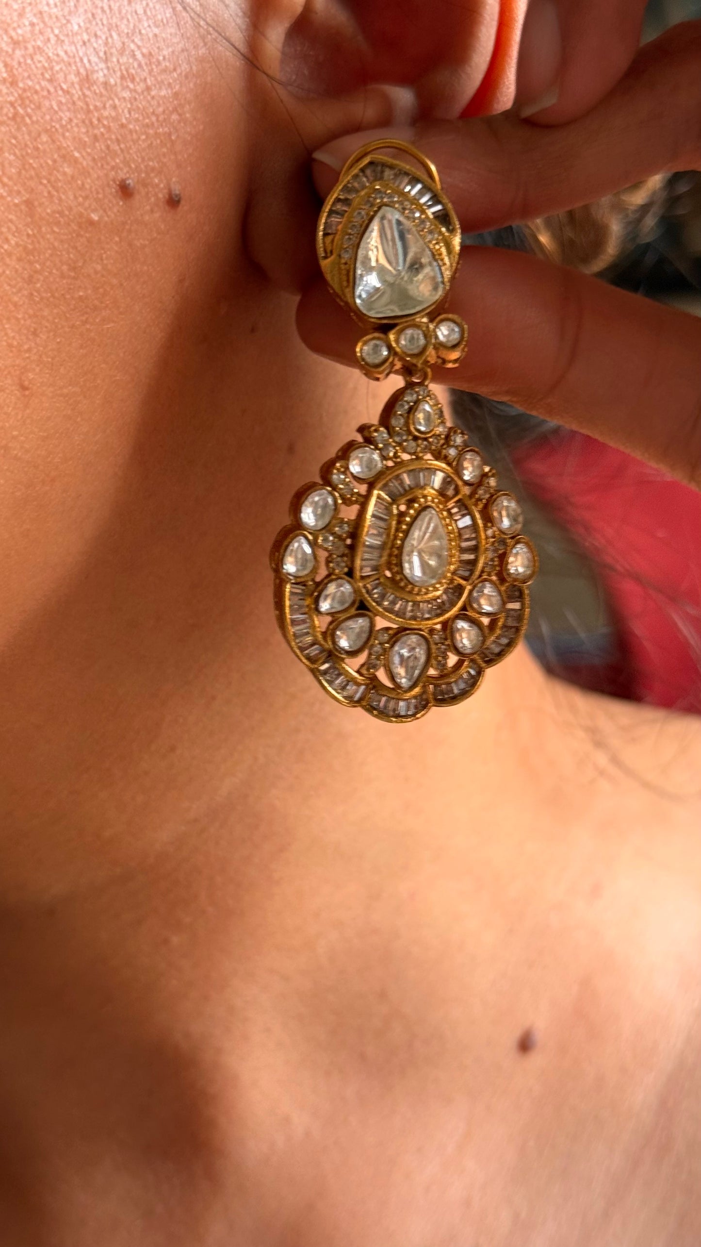 Real Moissanite bridal  asia choker Necklace(will be ready in seven days from the date of order)